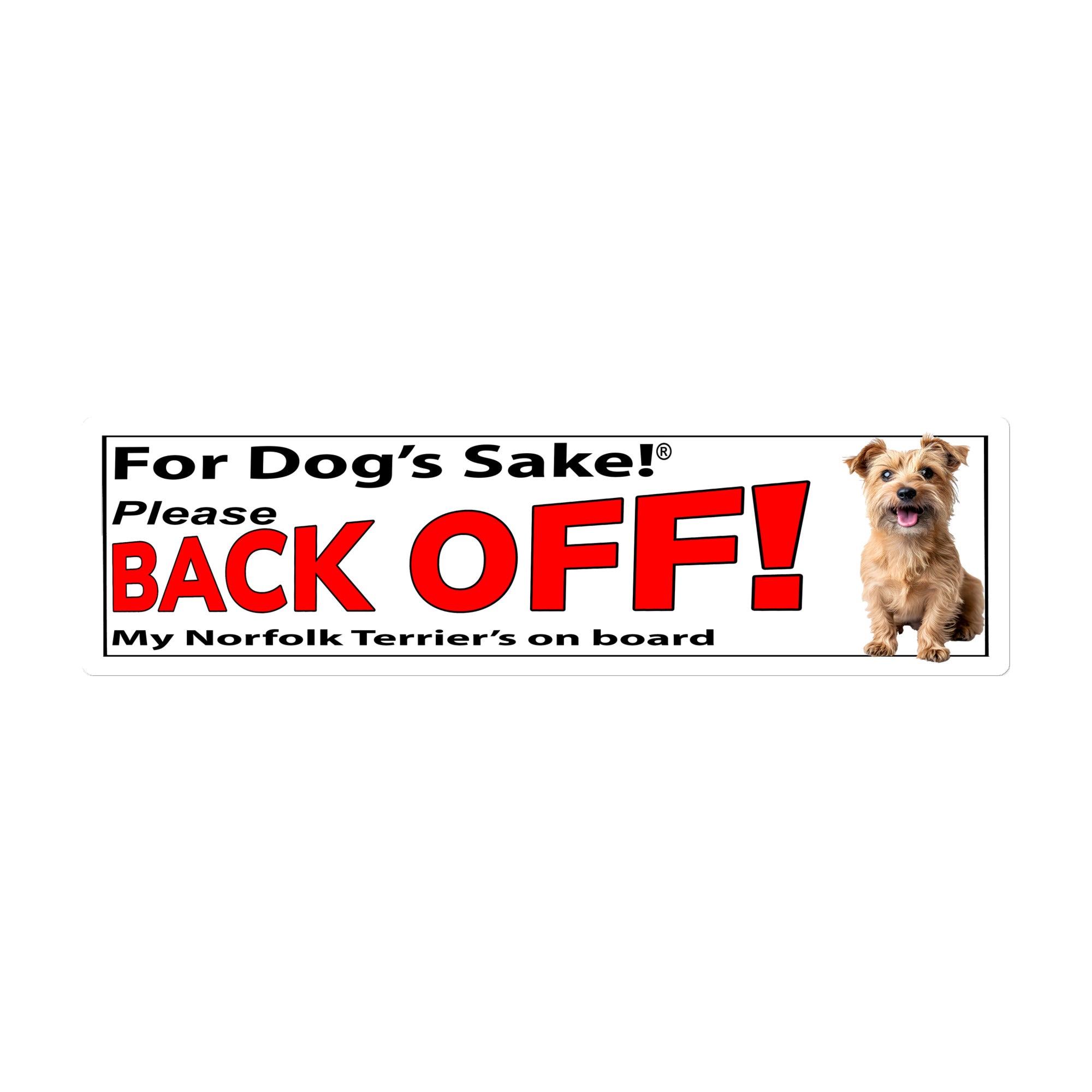 Norfolk Terrier Bumper Stickers
