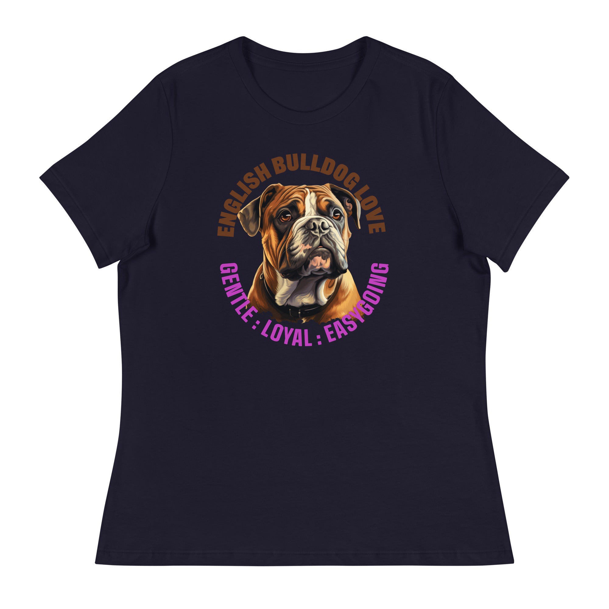 English Bulldog Women's Relaxed T-Shirt