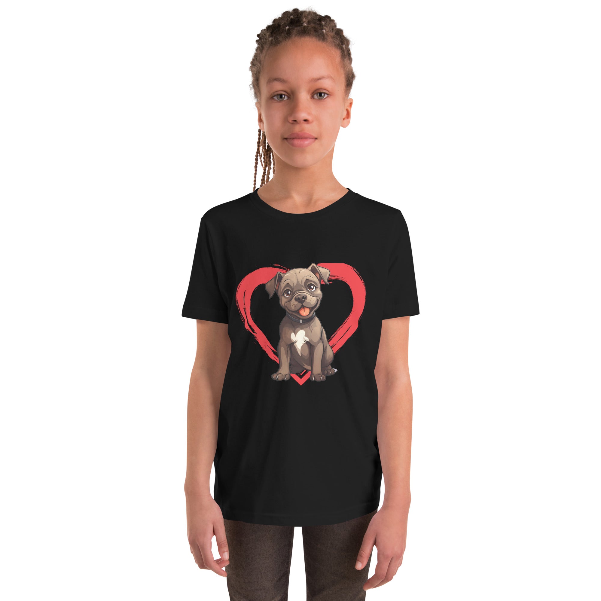 Staffordshire-Bull-Terrier Youth Short Sleeve T-Shirt