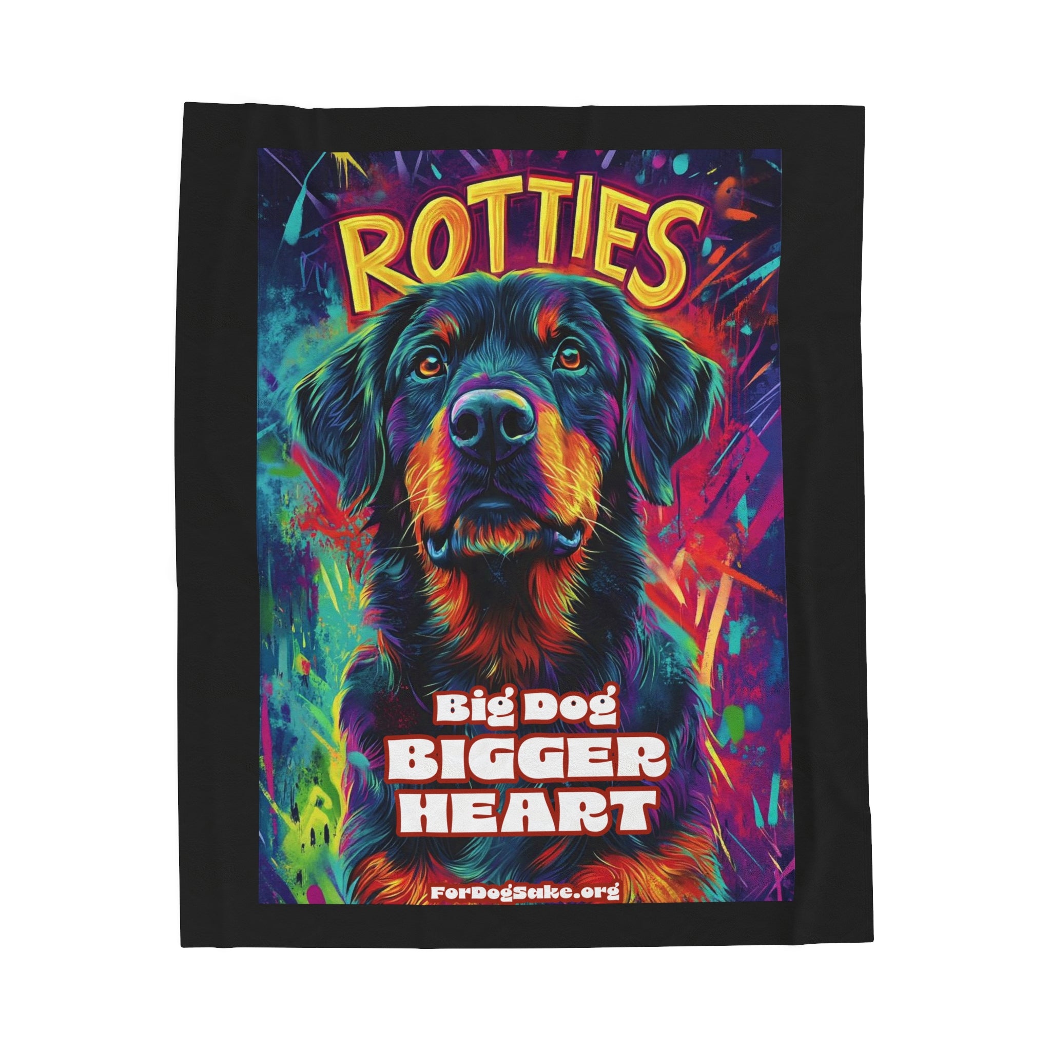 Rottweiler  Velveteen Plush Blanket