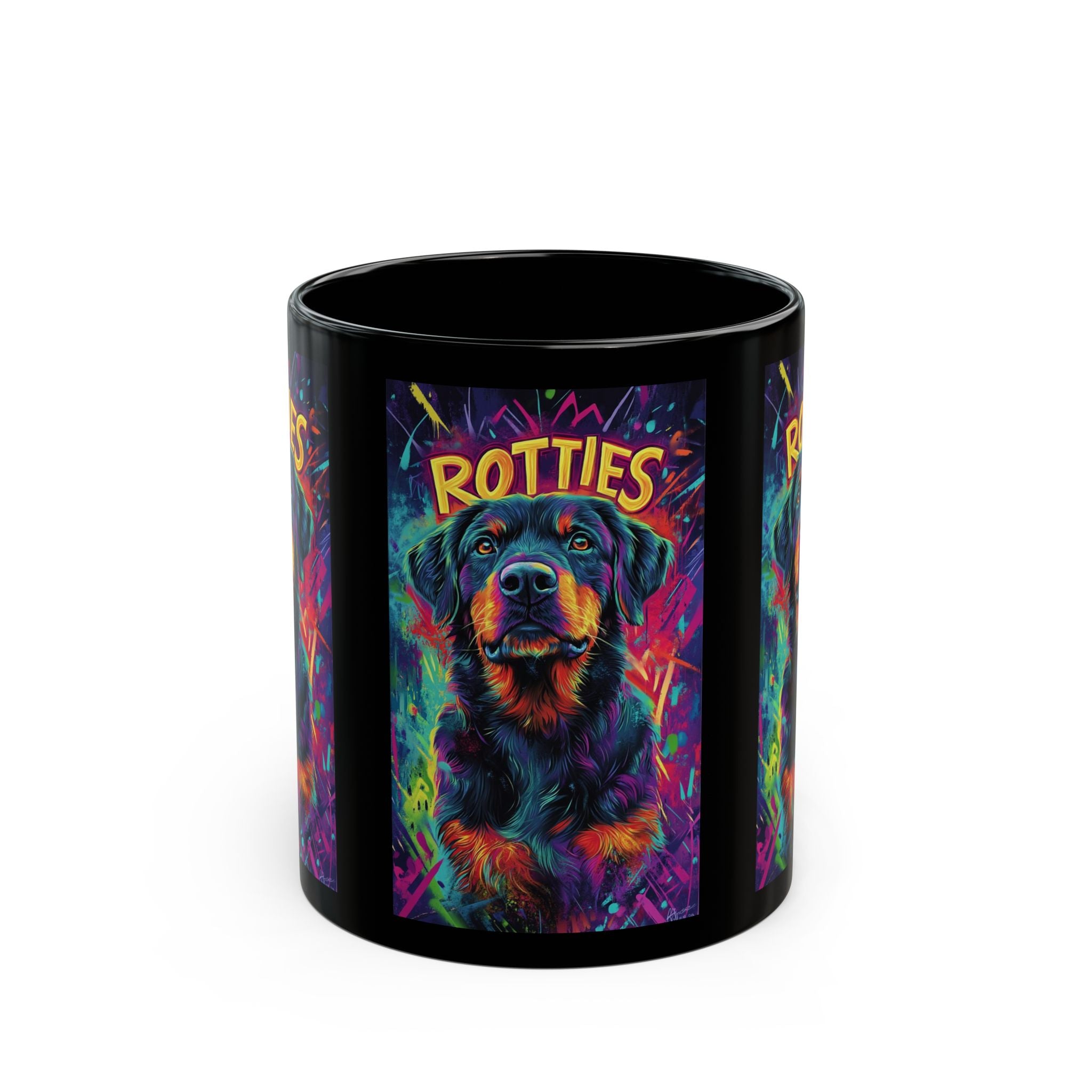 Rottweiler Black Mug