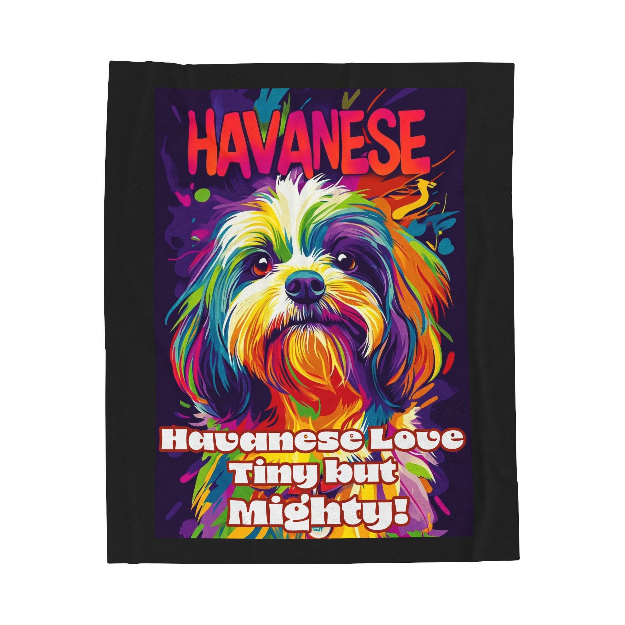 Havanese Velveteen Plush Blanket