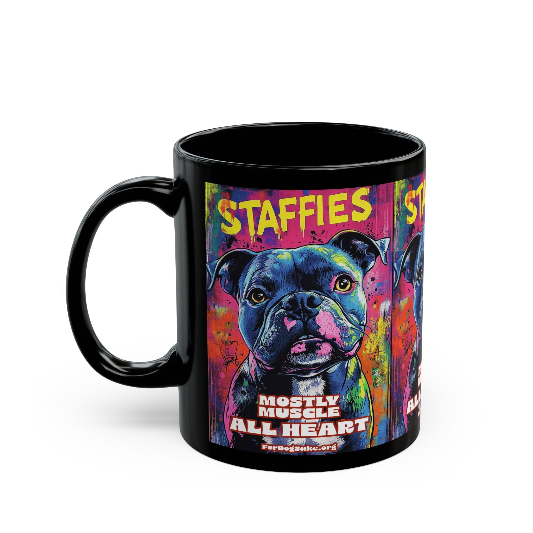 American Staffordshire Black Mug