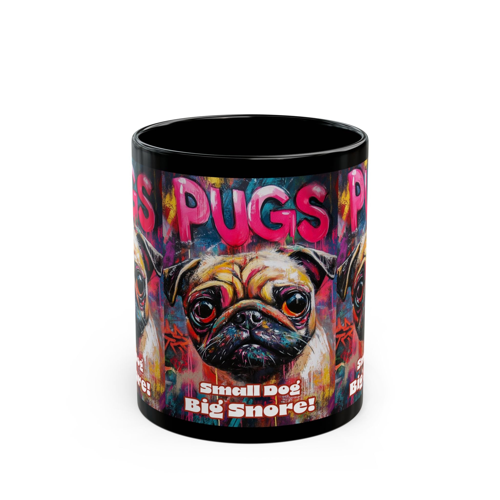 Pugs Black Mug