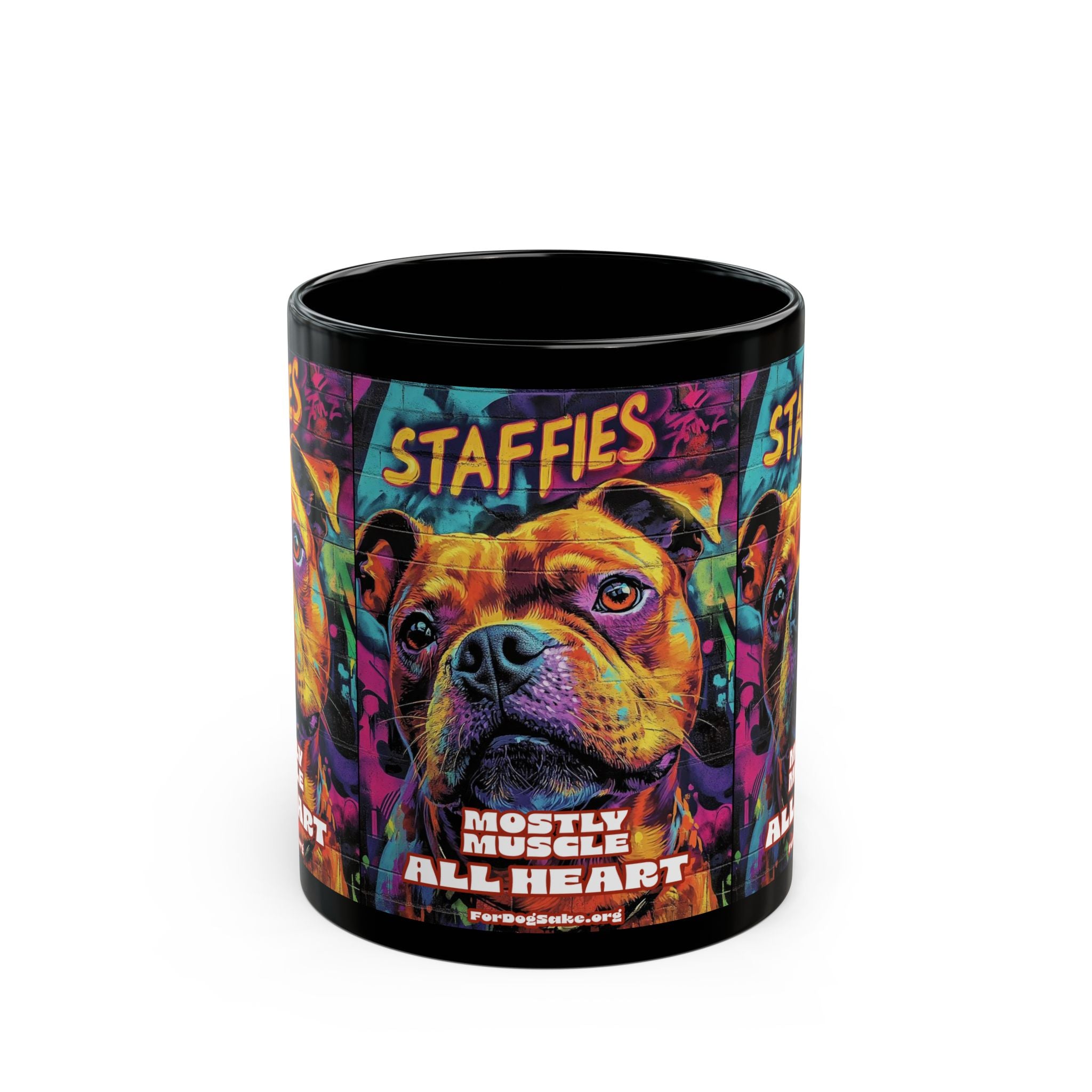 American Staffordshire Black Mug