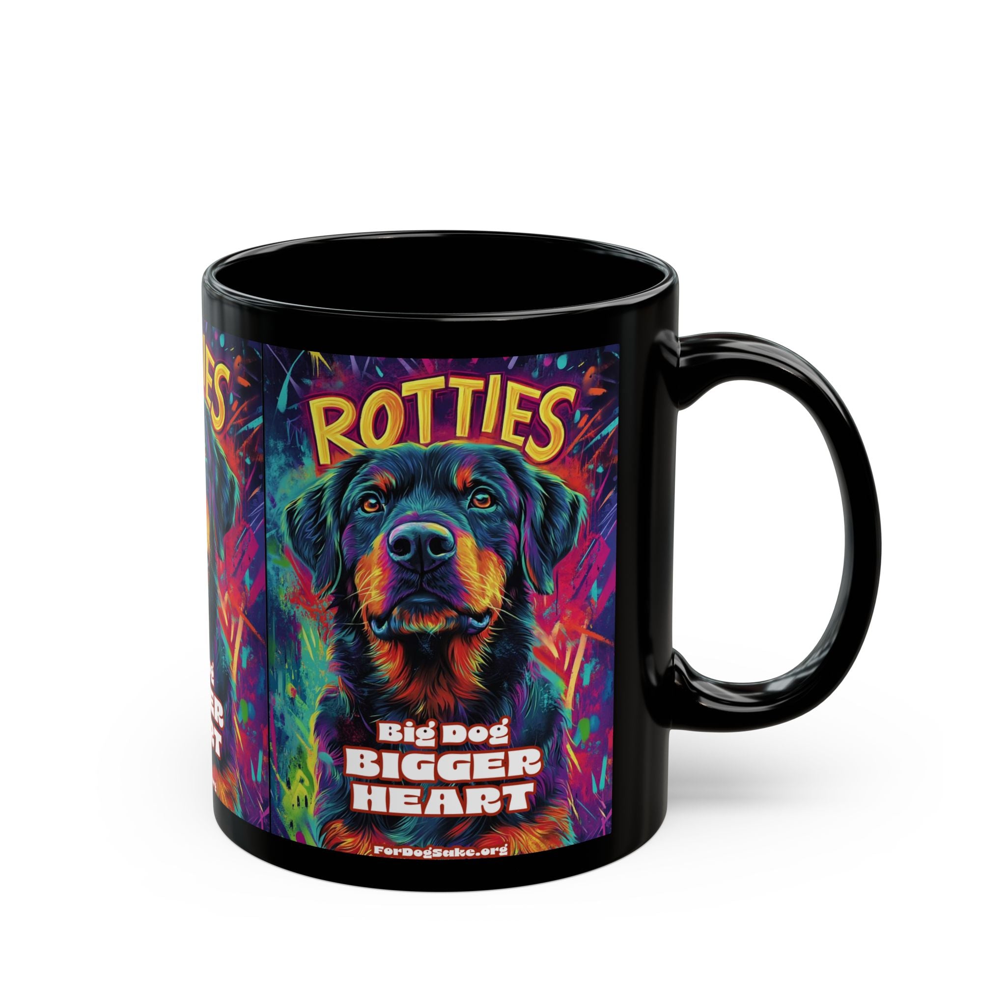 Rottweiler Black Mug