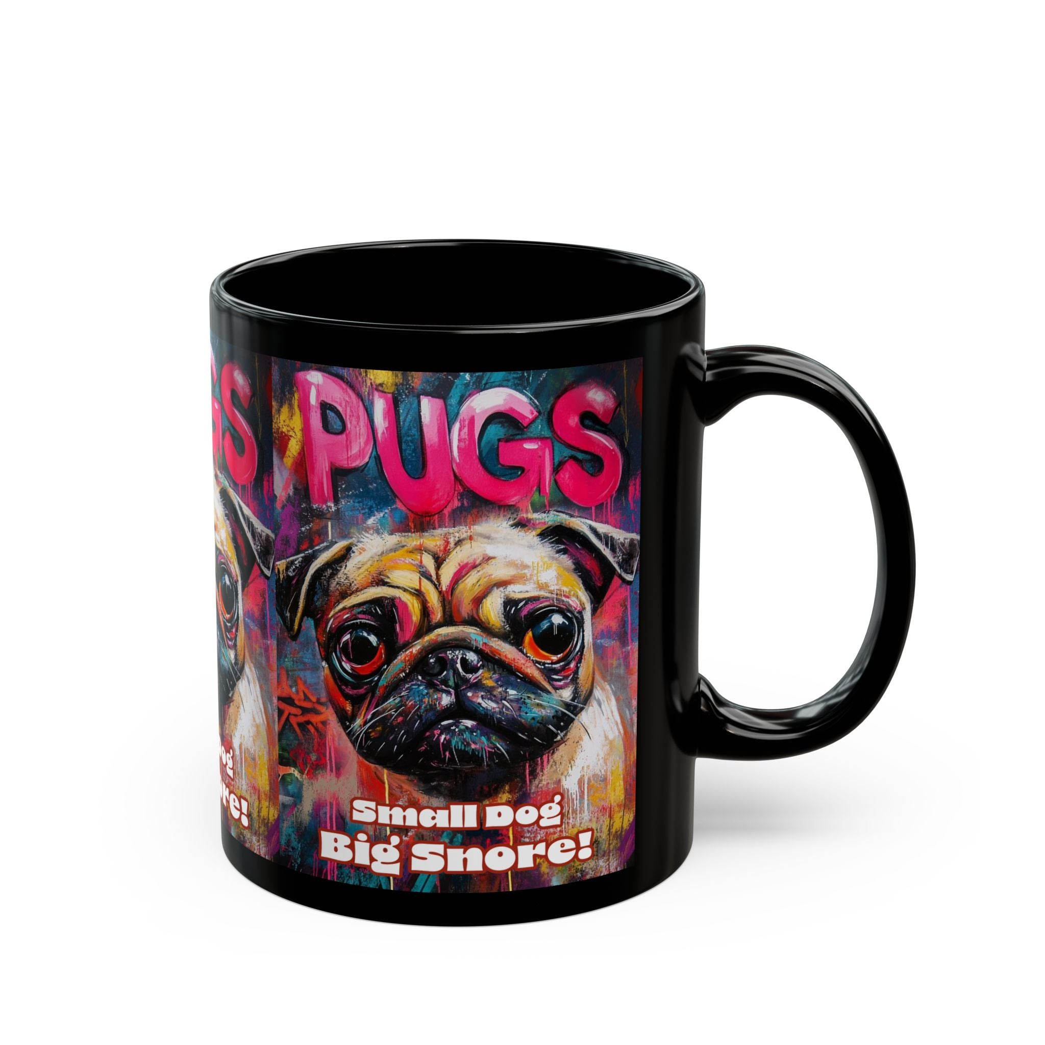 Pugs Black Mug