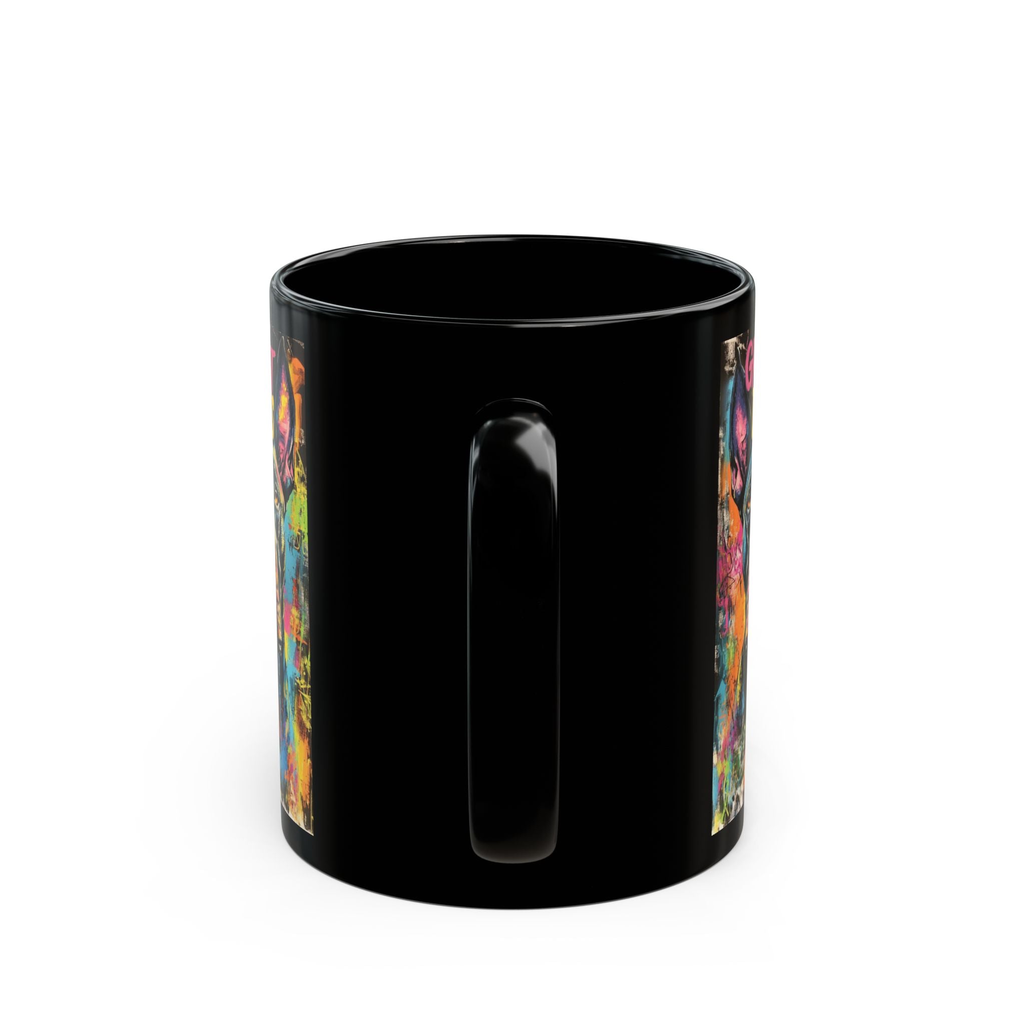 Great Danes Black Mug