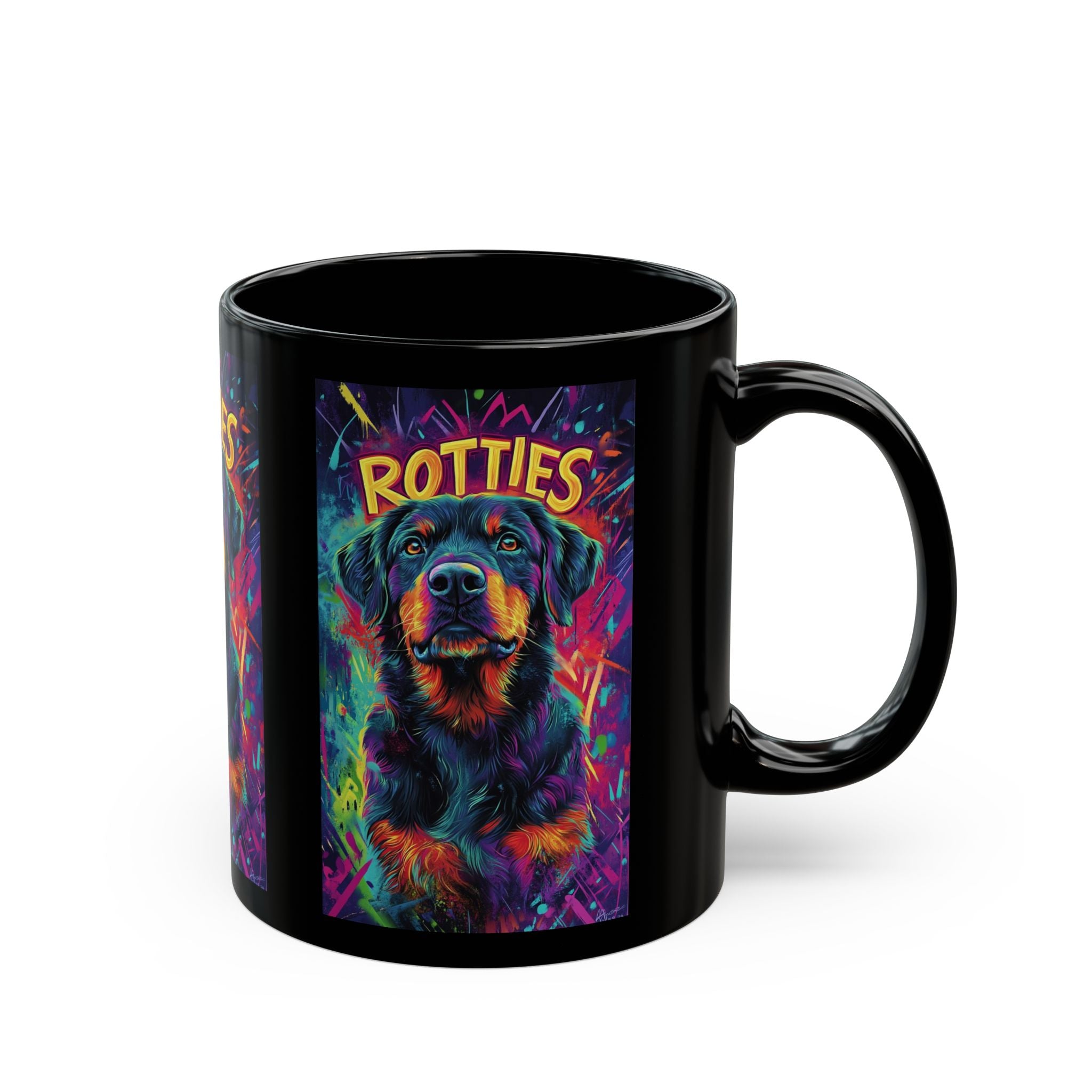 Rottweiler Black Mug