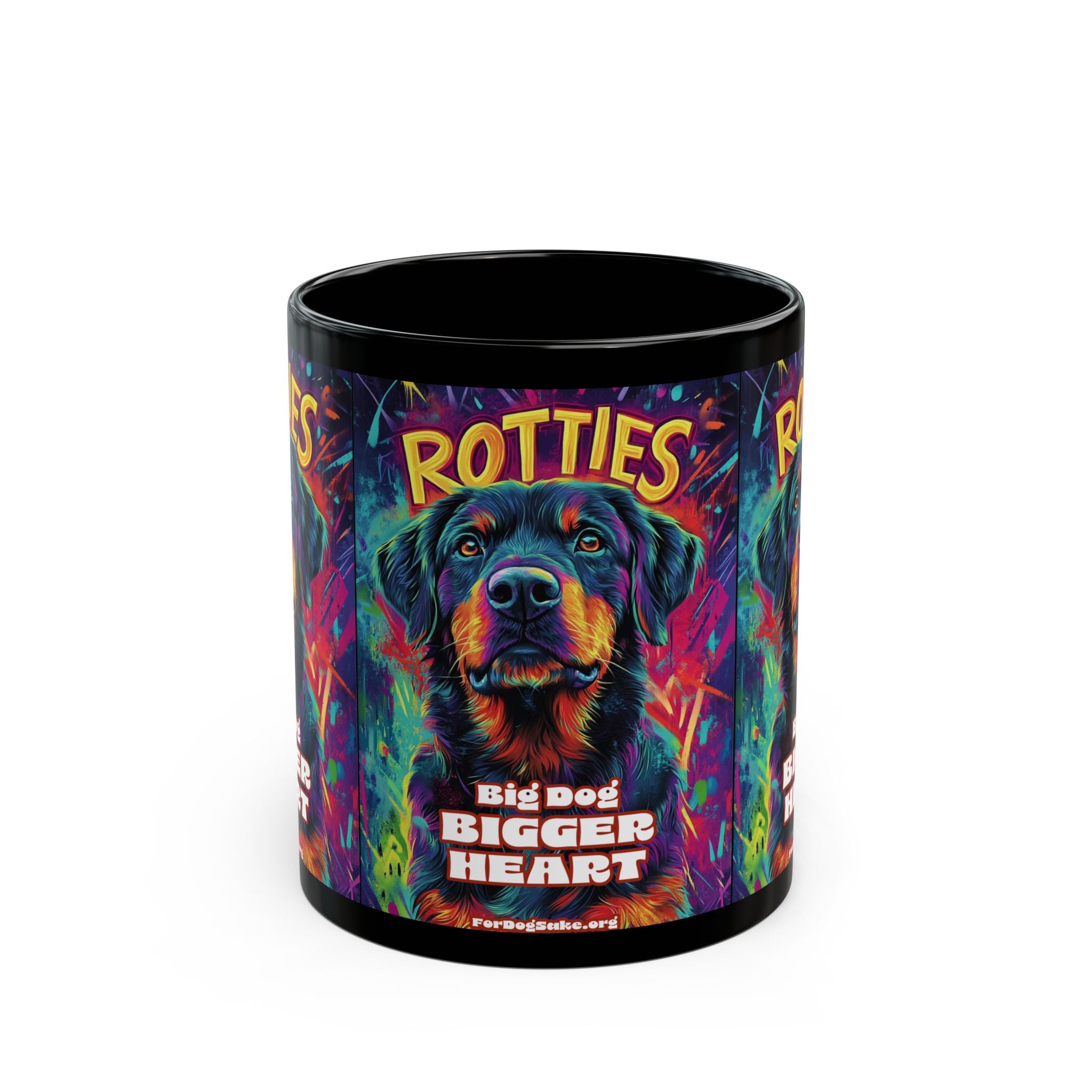 Rottweiler Black Mug