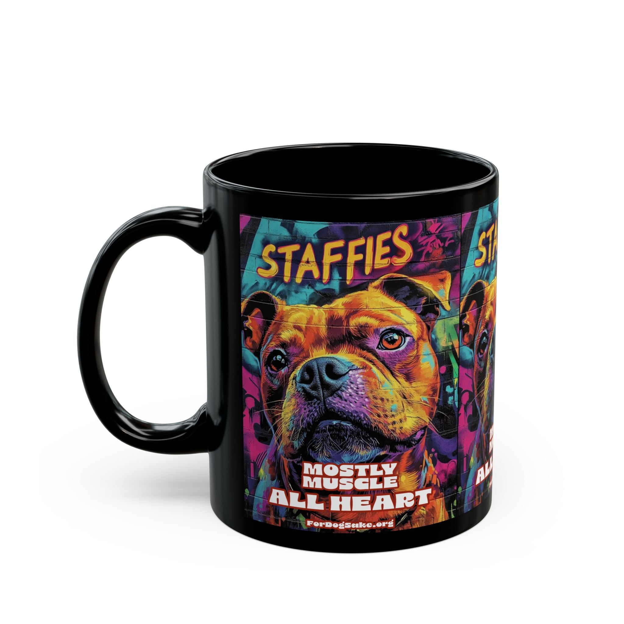 American Staffordshire Black Mug