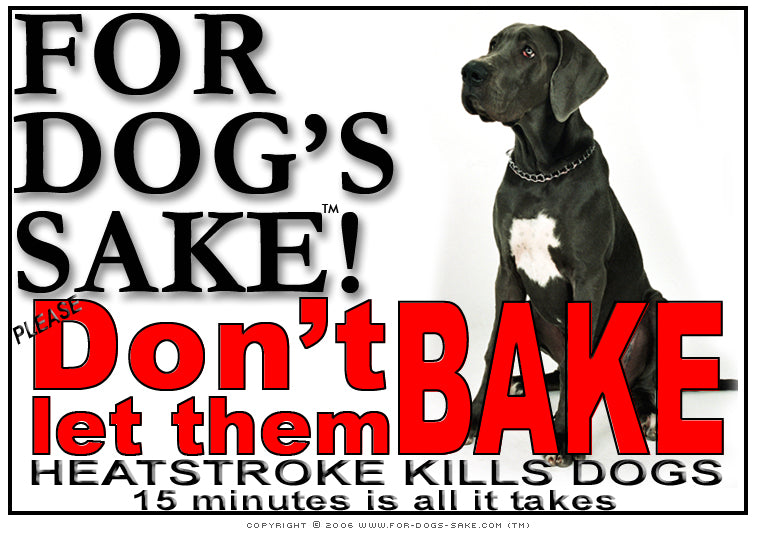 Great Dane Heatstroke Warning Digital Download Sign