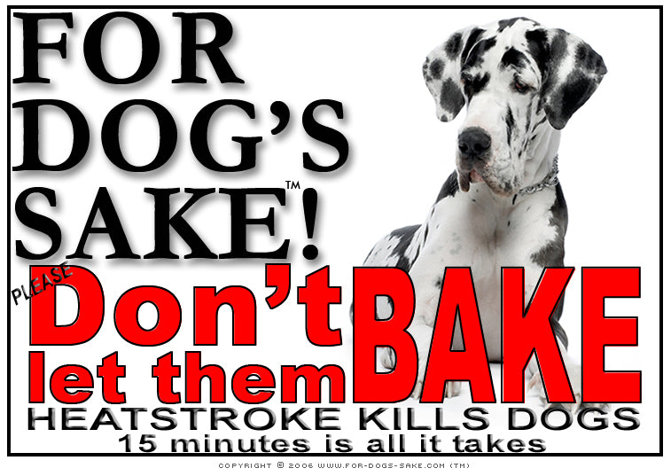 Great Dane Heatstroke Warning Digital Download Sign