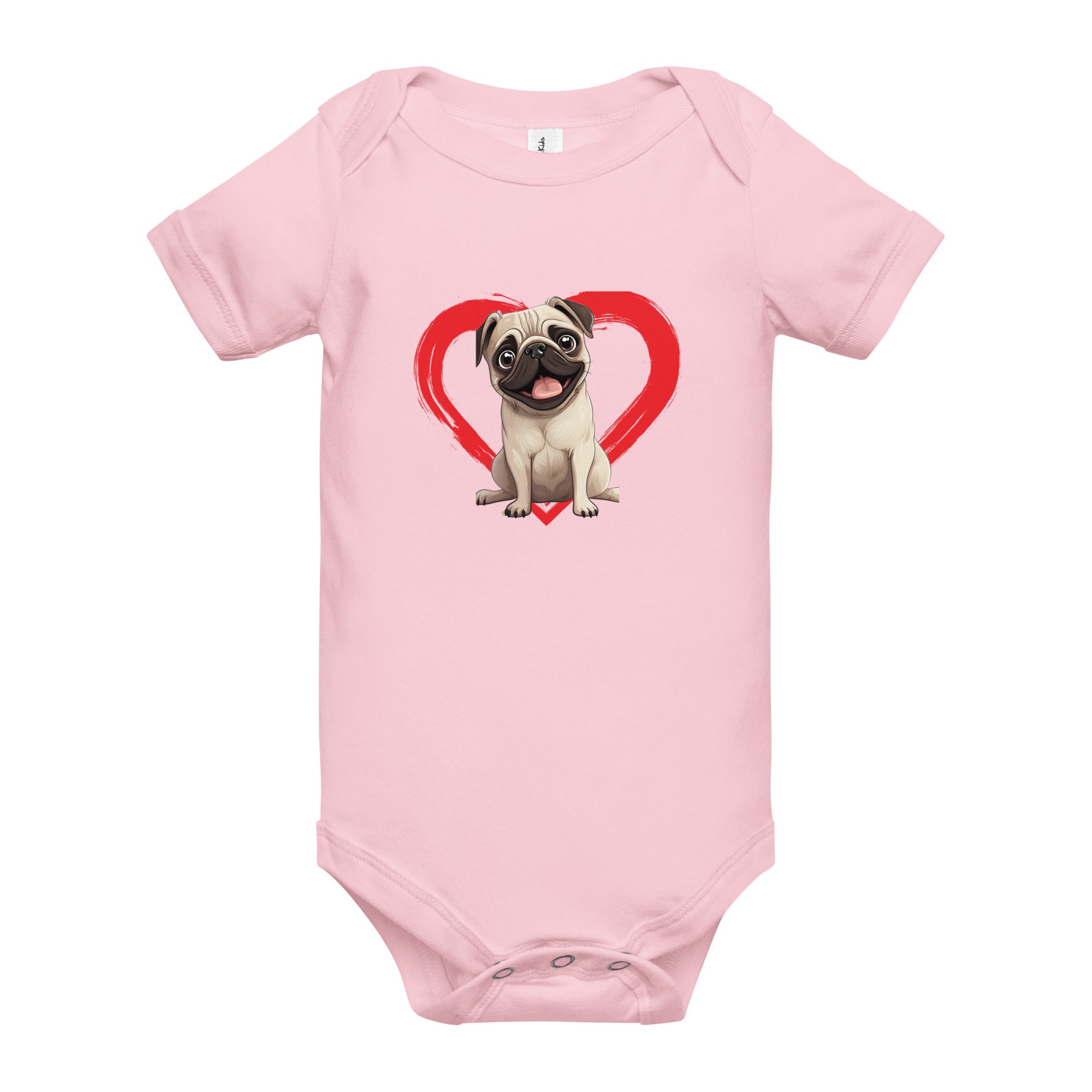 Pug Baby short sleeve one piece