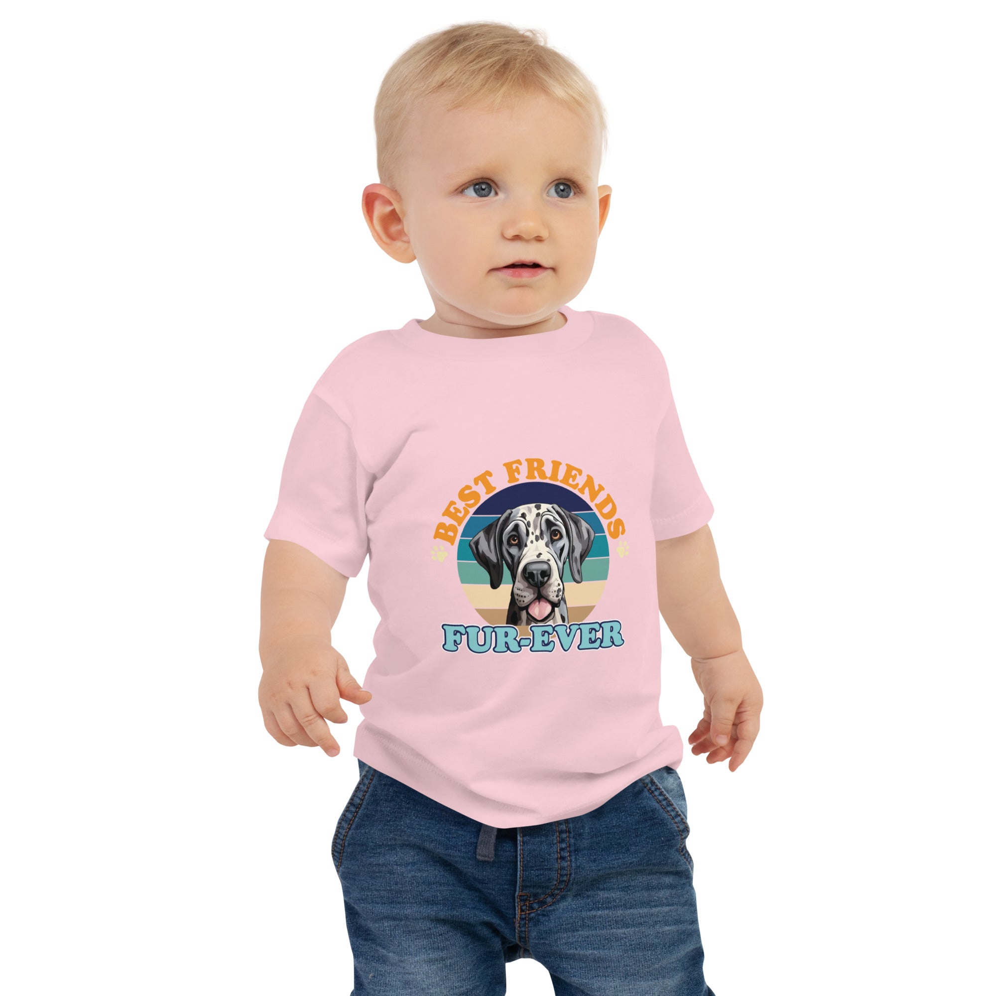 Great Dane Fur Ever Baby Jersey Short Sleeve Tee