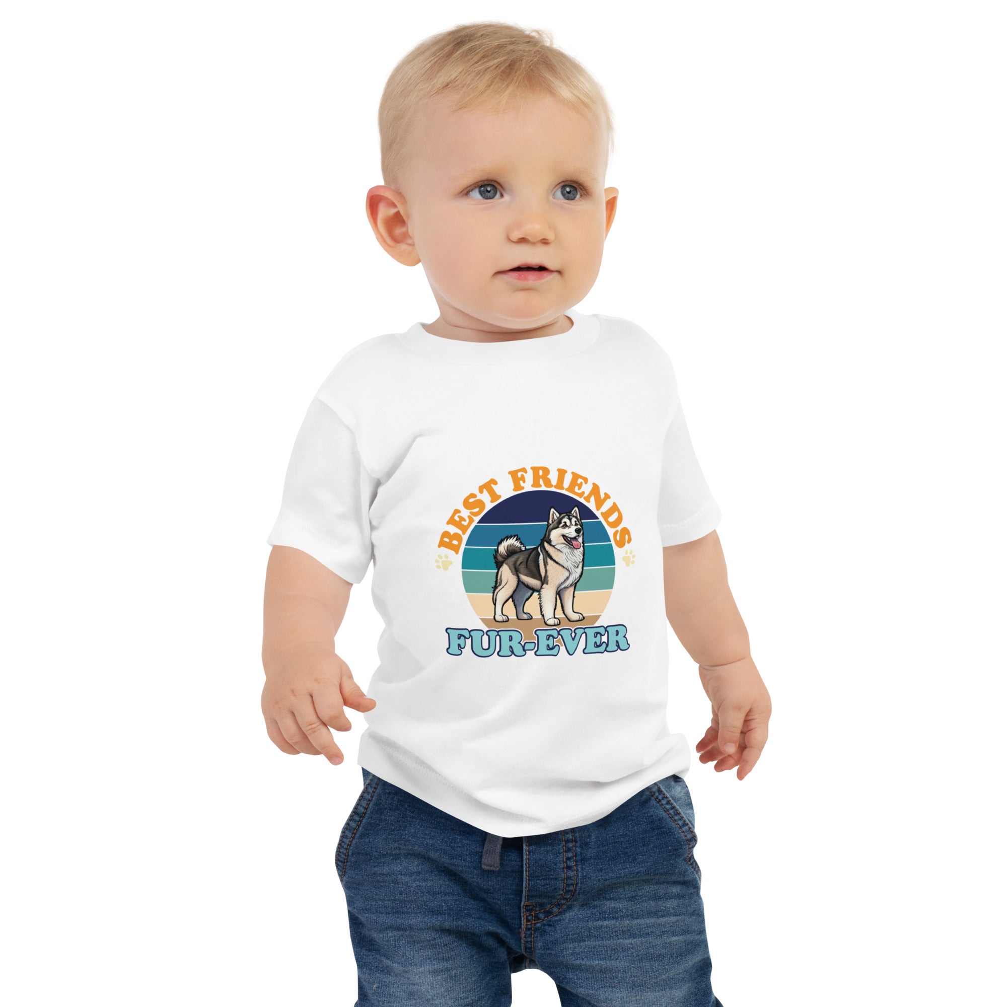 Alaskan Malamute Baby Jersey Short Sleeve Tee