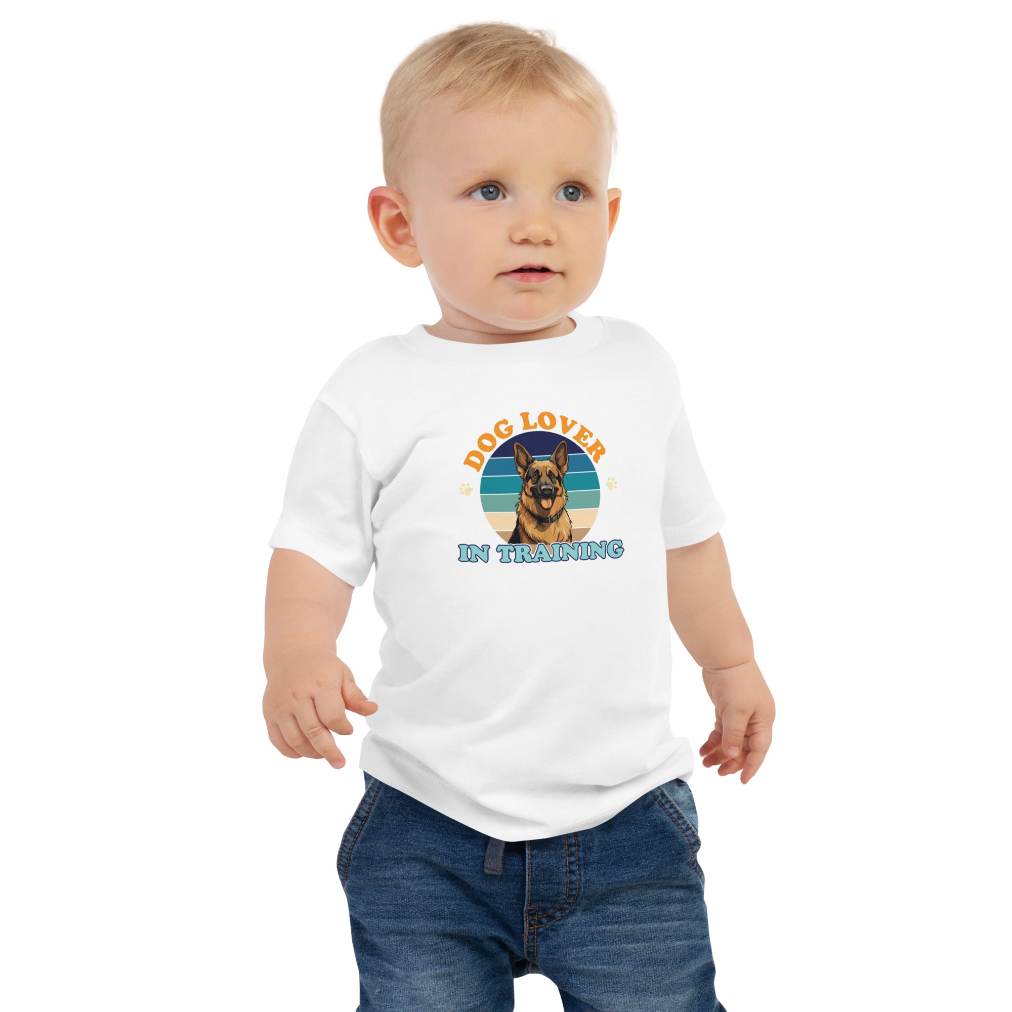 German Shepherd Baby Jersey Short Sleeve Tee