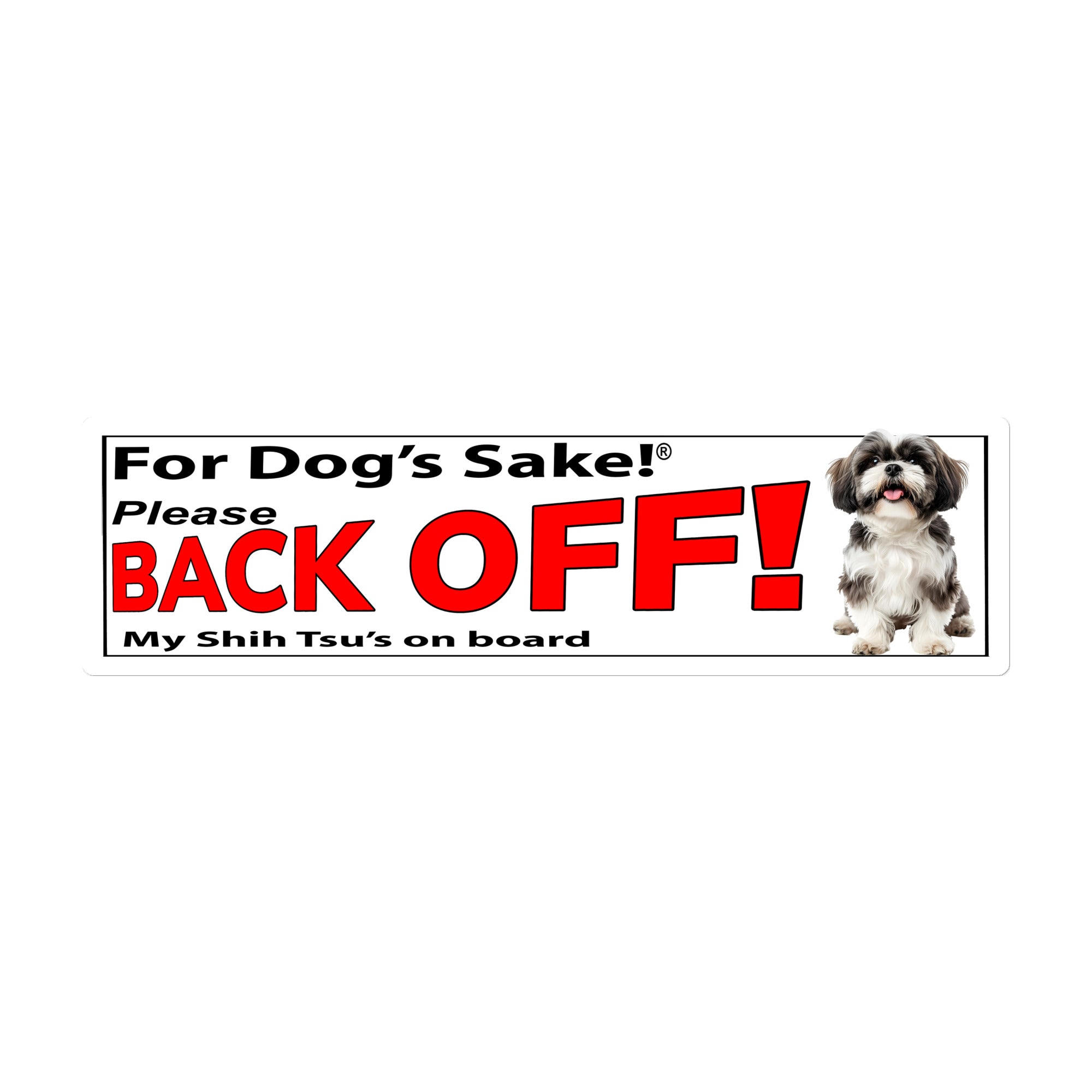 Shih Tzu Bumper Stickers