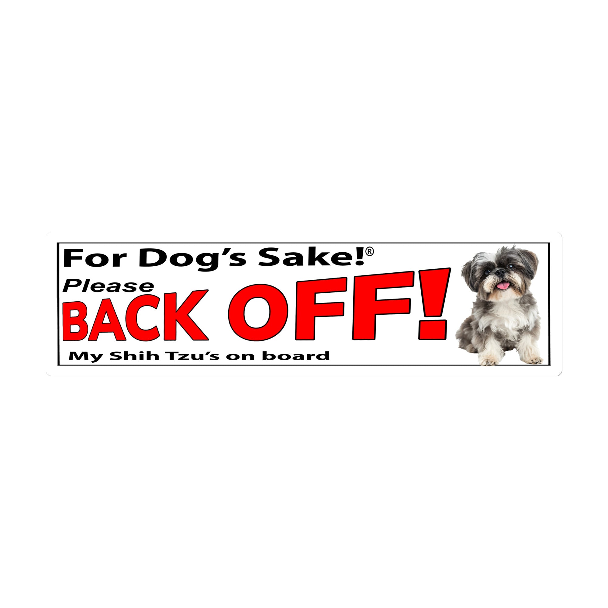 Shih Tzu Bumper Stickers