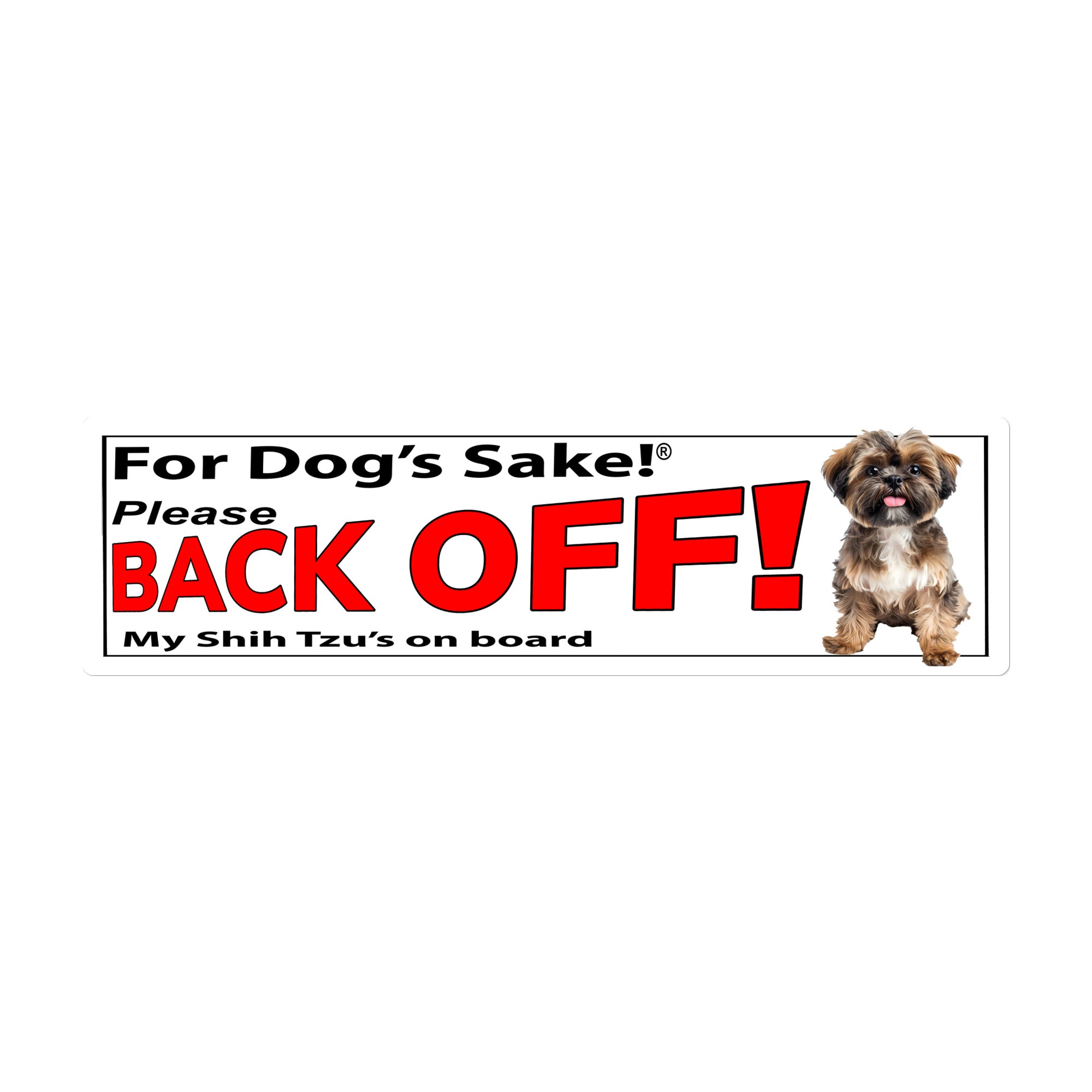 Shih Tzu Bumper Stickers