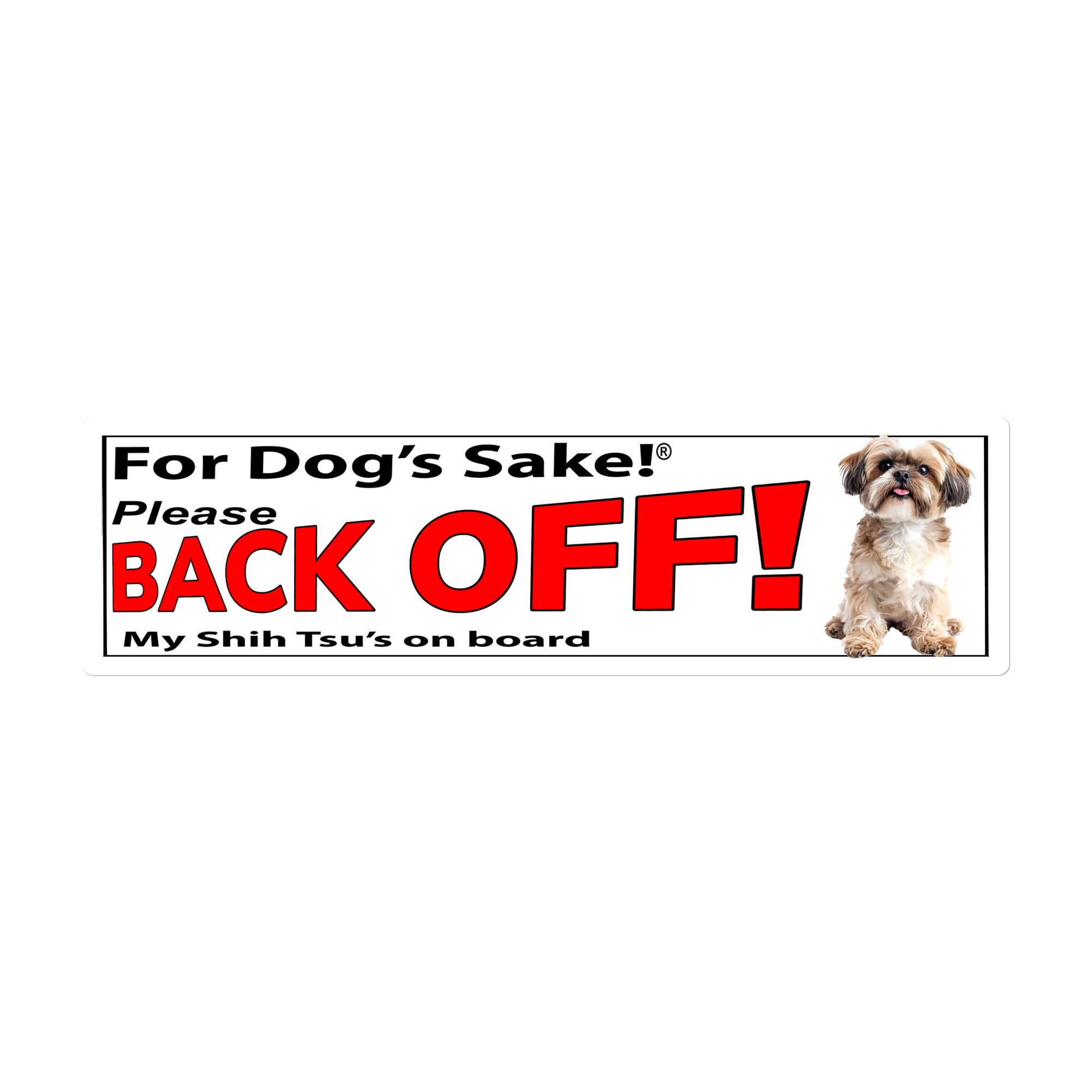 Shih Tzu Bumper Stickers