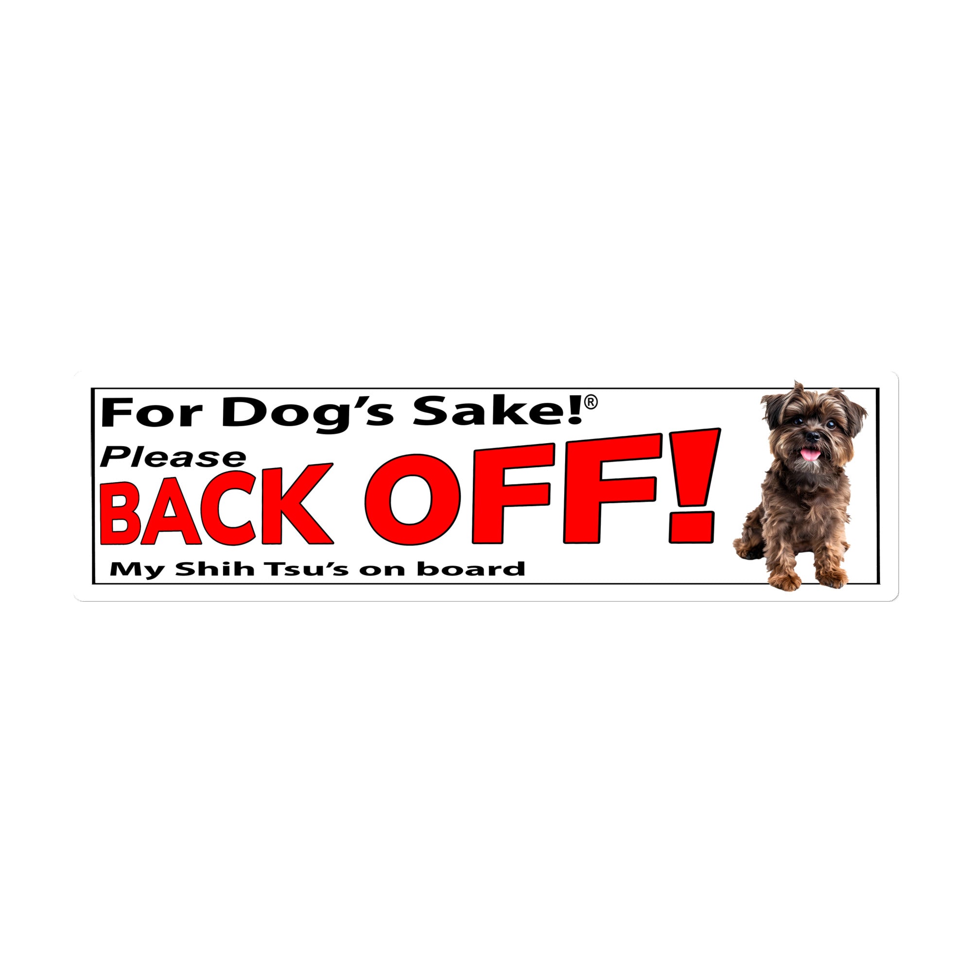 Shih Tzu Bumper Stickers