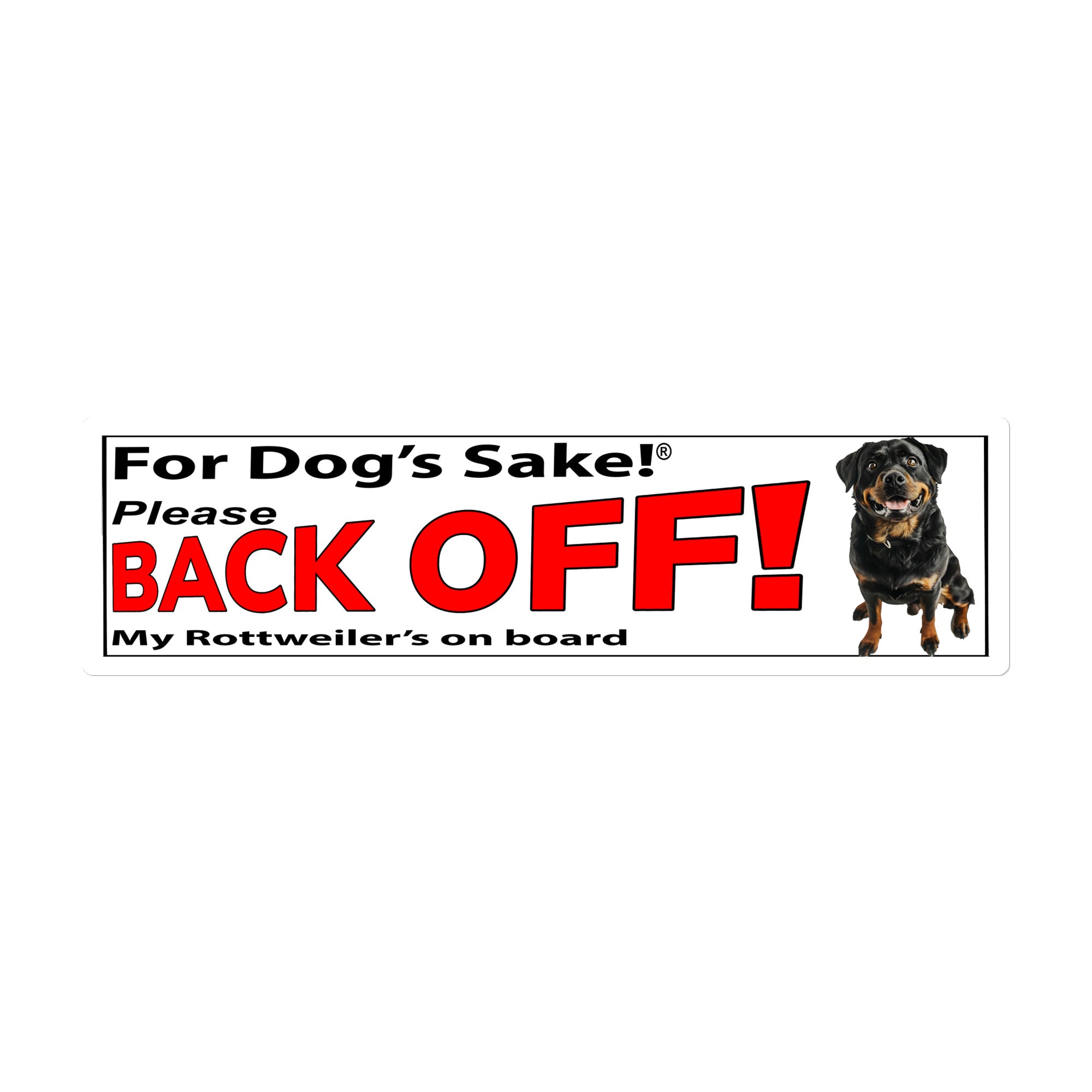 Rottweiler Bumper Stickers