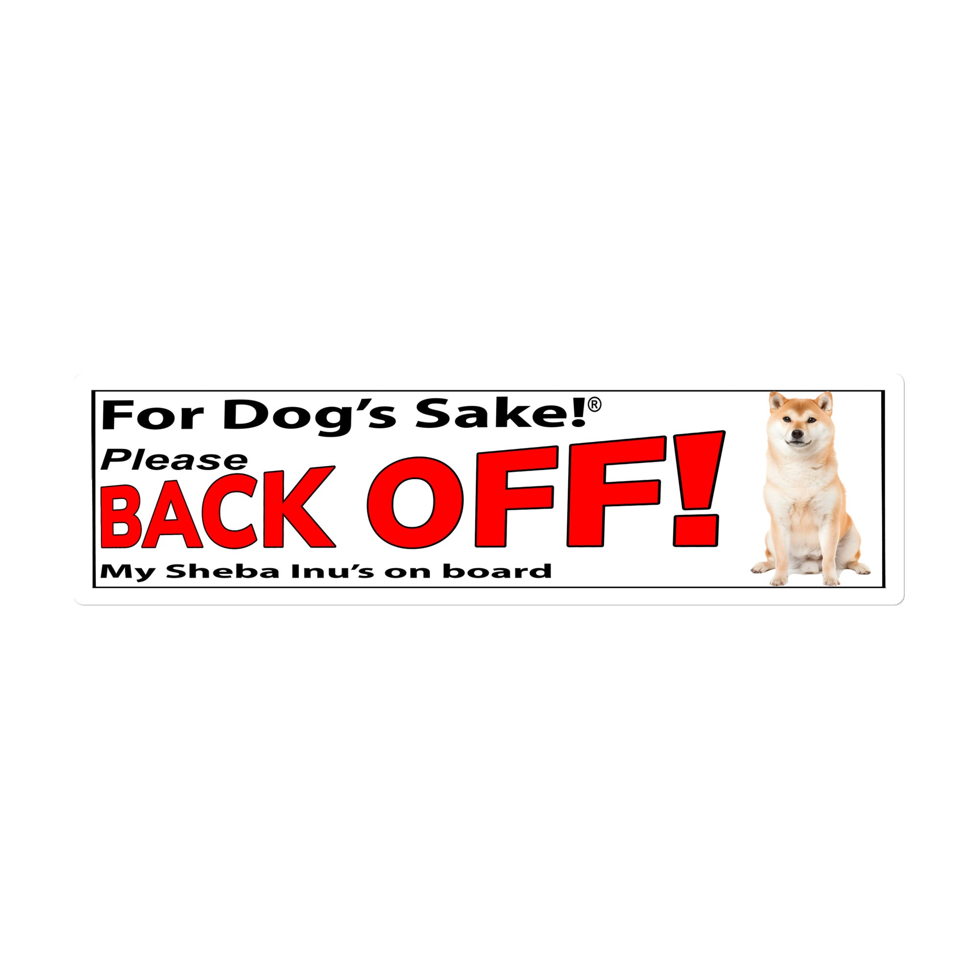 Shiba Inu Bumper Stickers