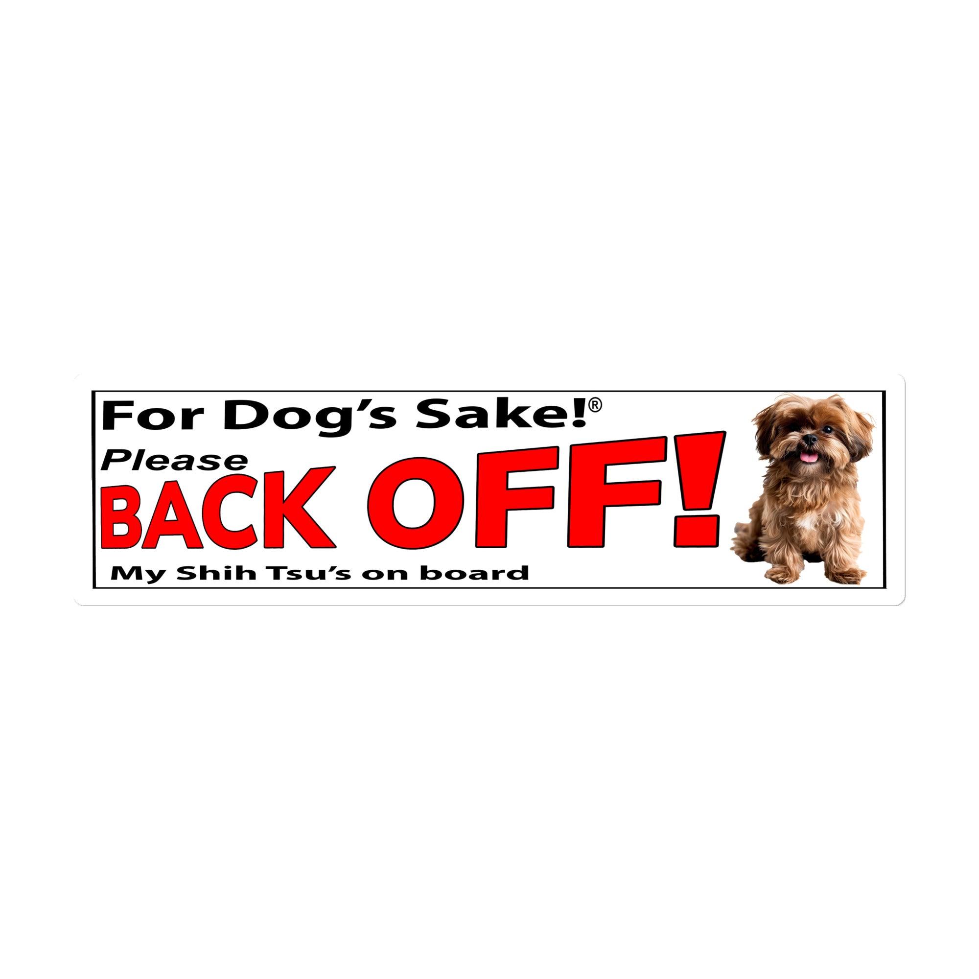 Shih Tzu Bumper Stickers