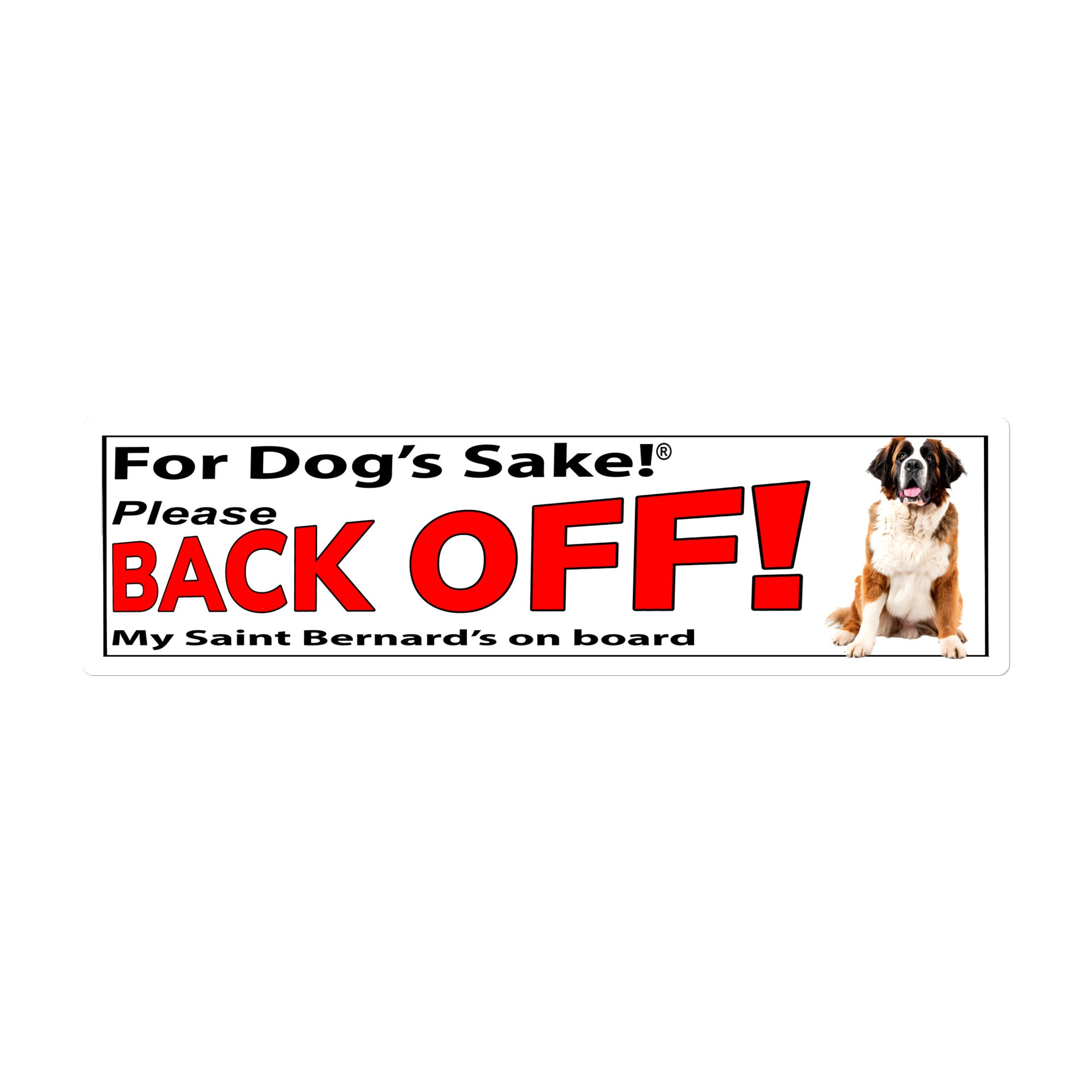 Saint Bernard Bumper Stickers