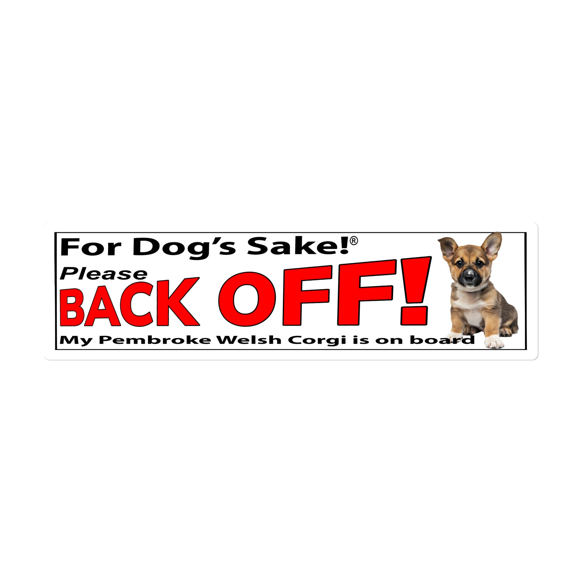 Pembroke Welsh Corgi Bumper Stickers