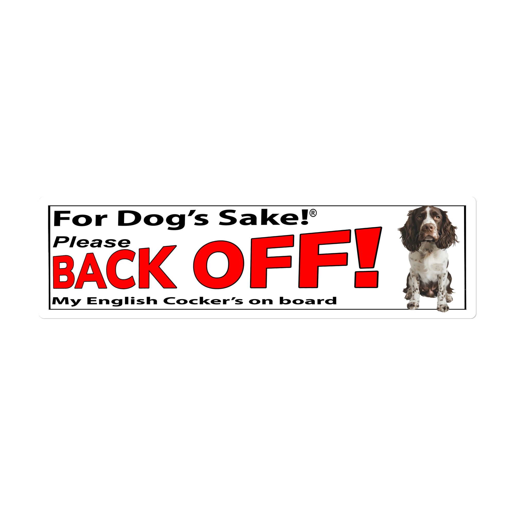 English Cocker Spaniel Bumper Stickers