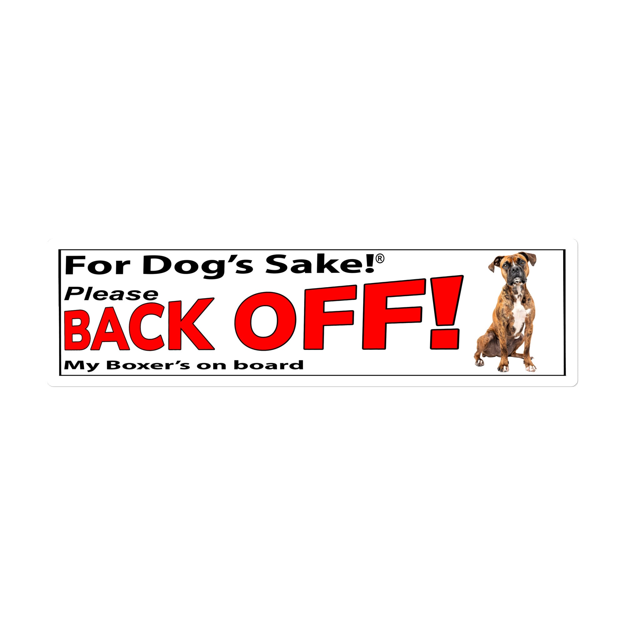 Boxer Dog Bumper Stickers