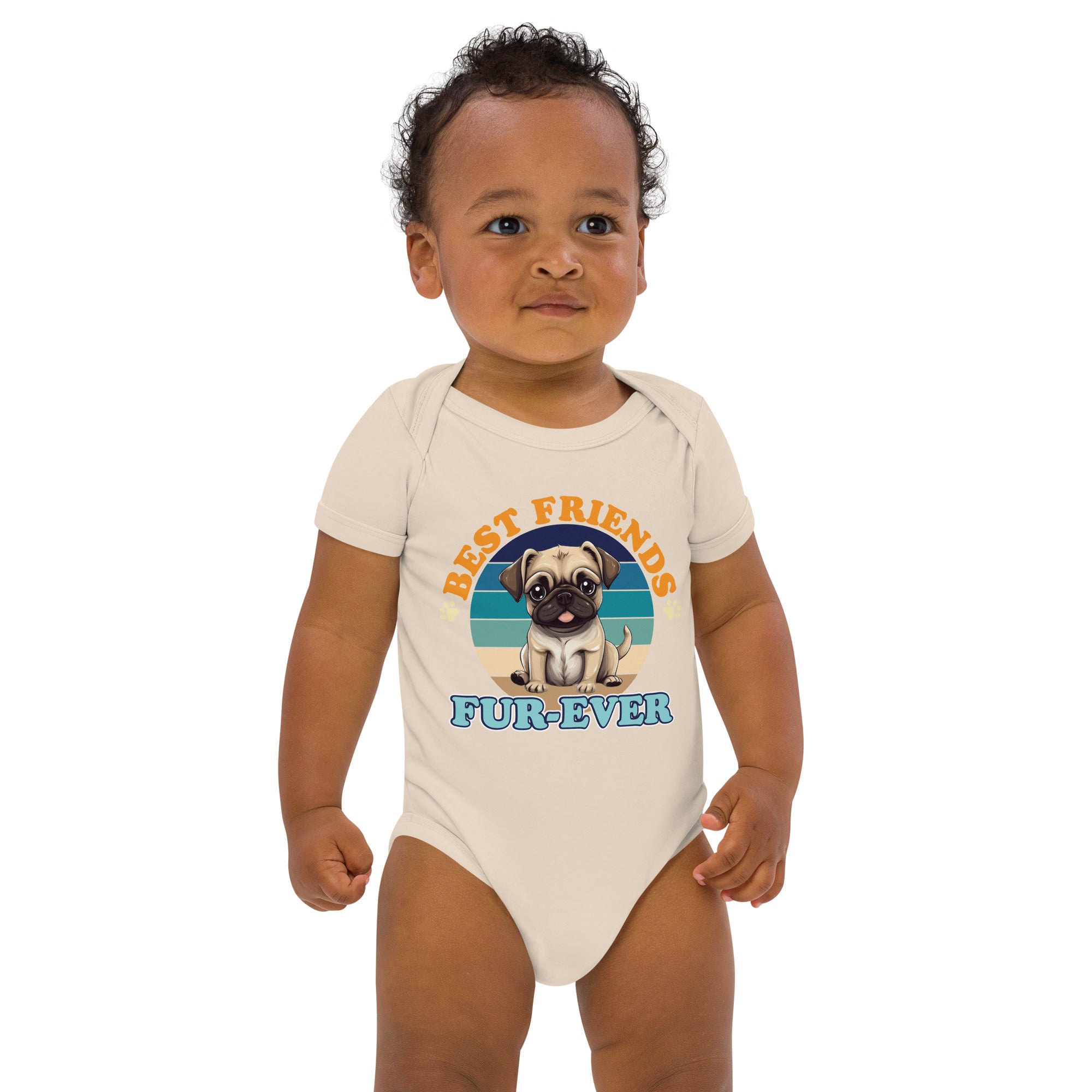 PUG Organic cotton baby bodysuit