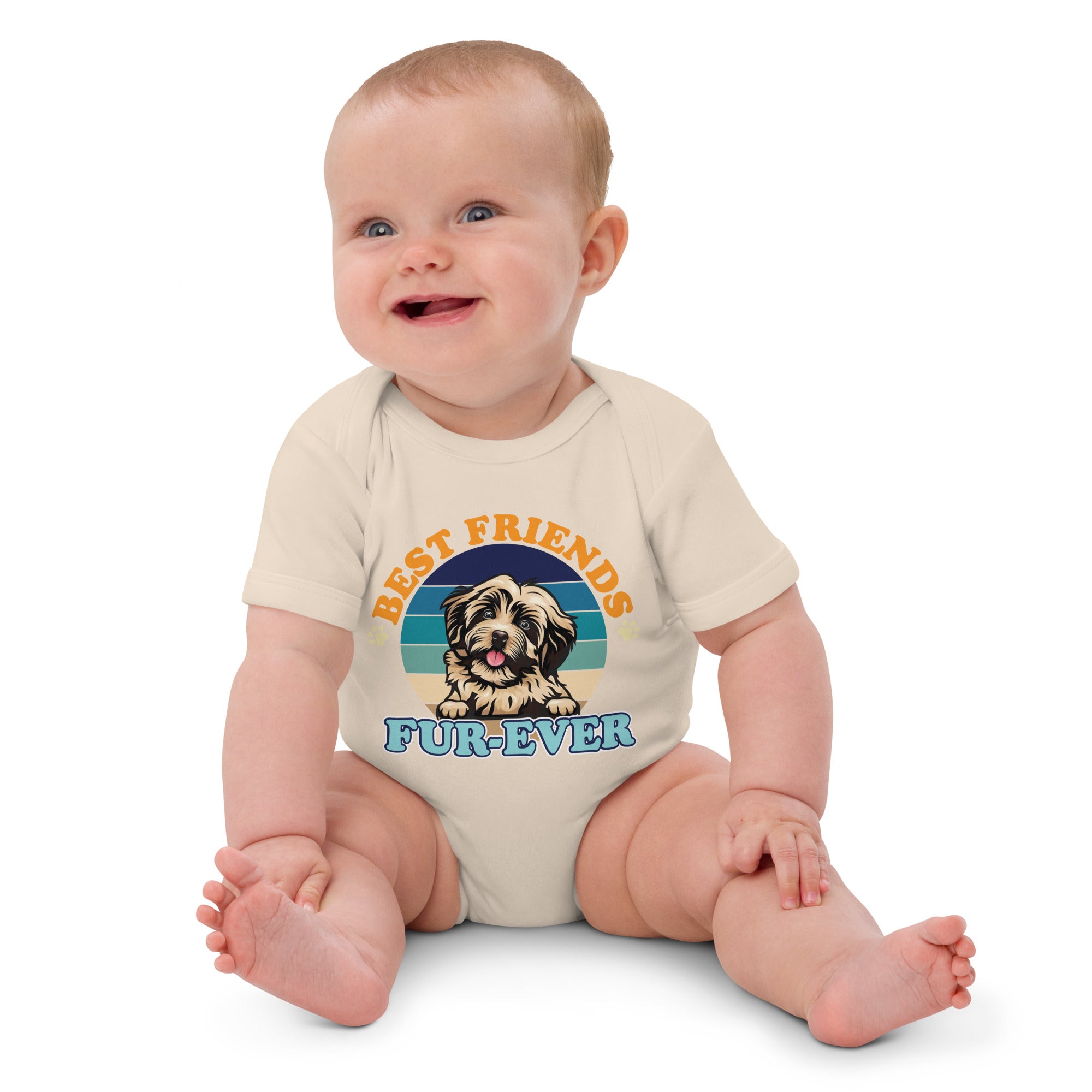 Havanese Fur Ever Organic cotton baby bodysuit