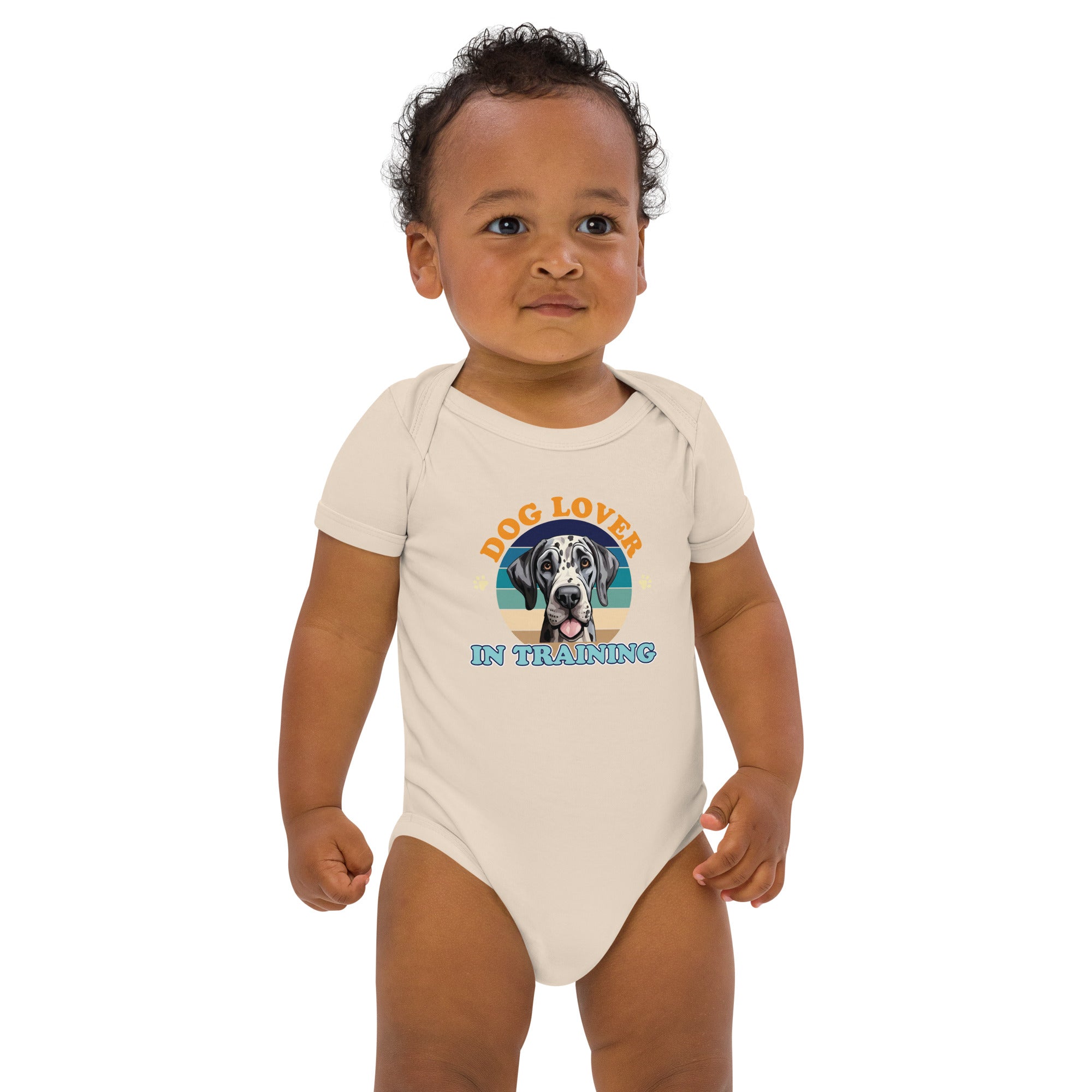 Great Dane Organic cotton baby bodysuit