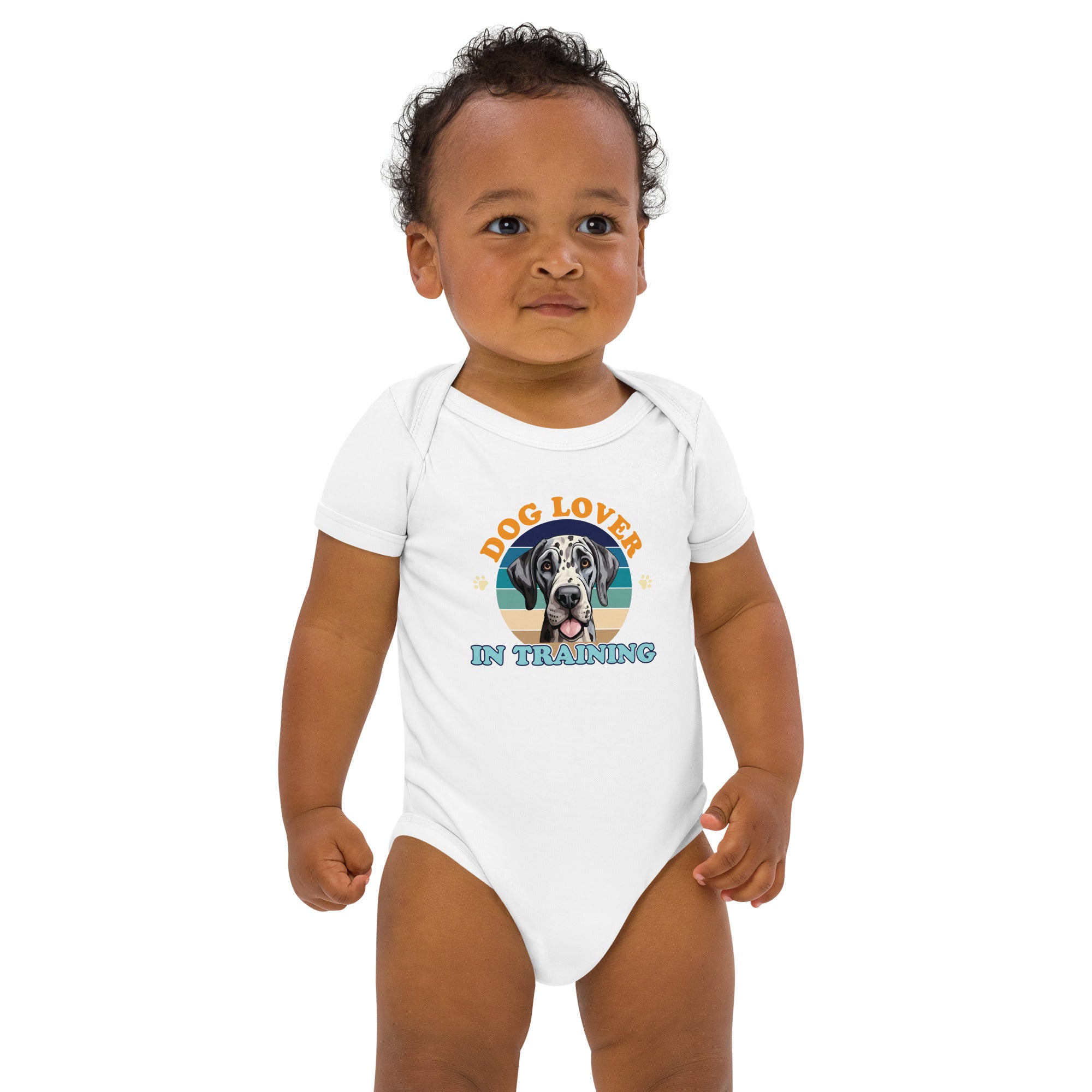 Great Dane Organic cotton baby bodysuit