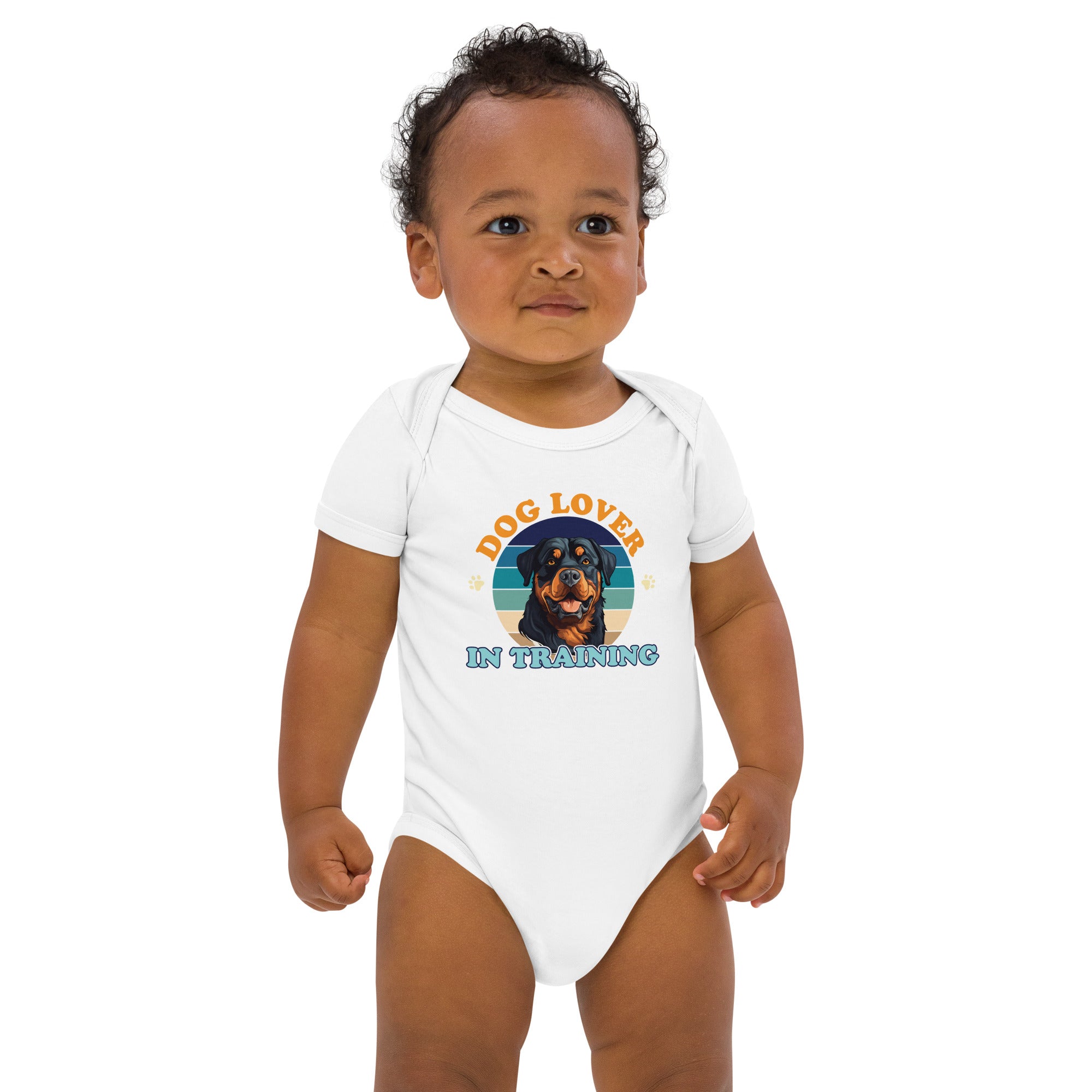 Rottweiler Organic cotton baby bodysuit