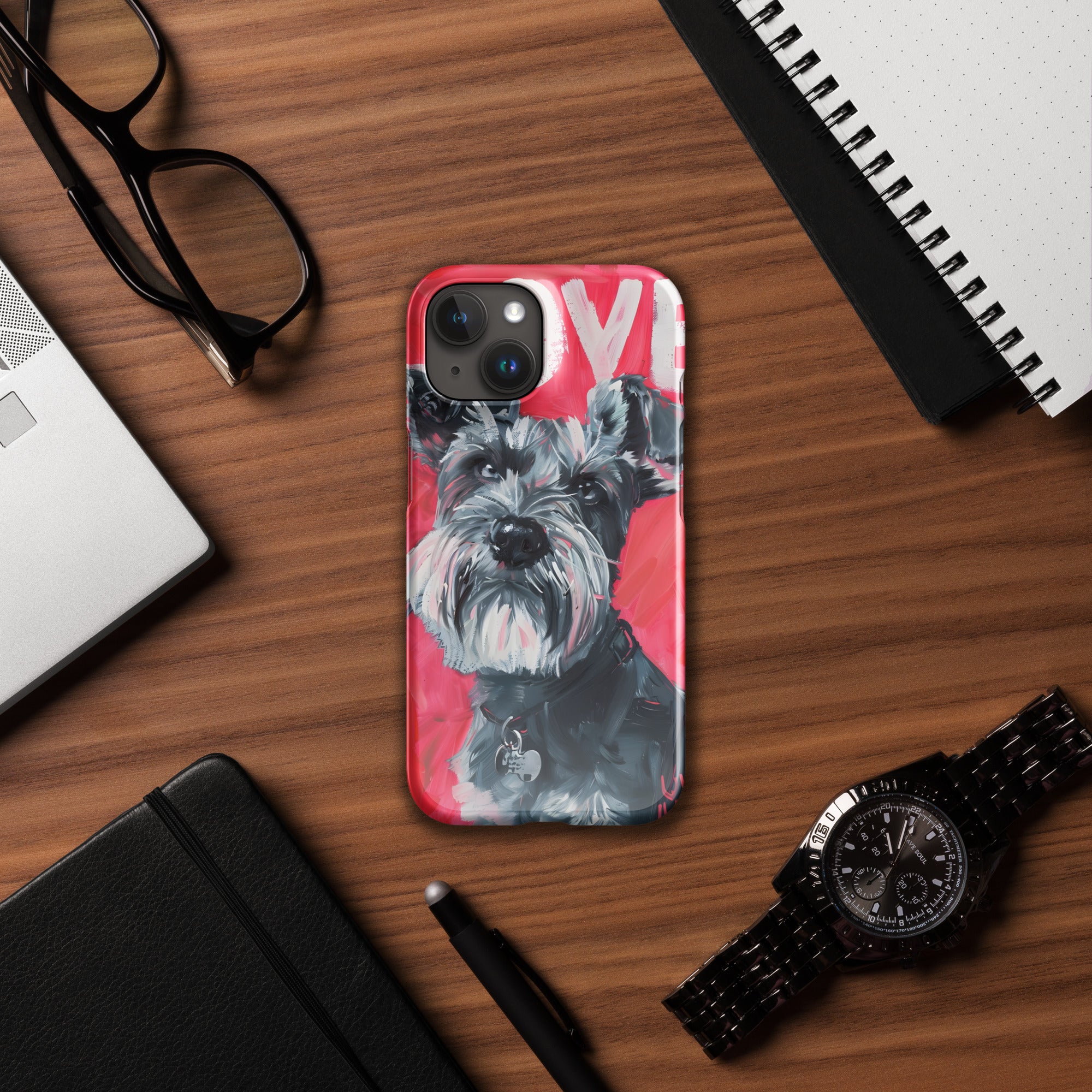 Schnauzer Snap case for iPhone®