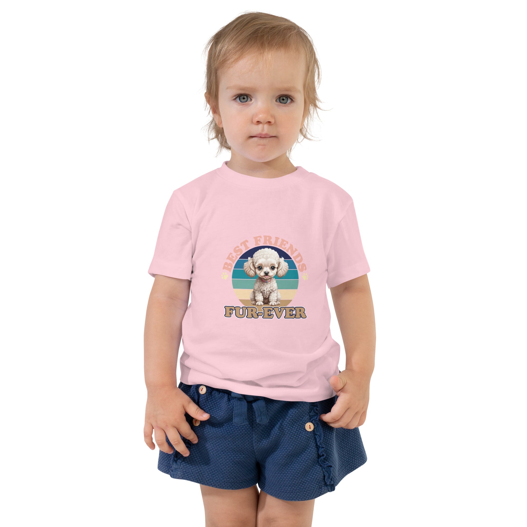 Poodle Fur Ever Toddler Short Sleeve Tee