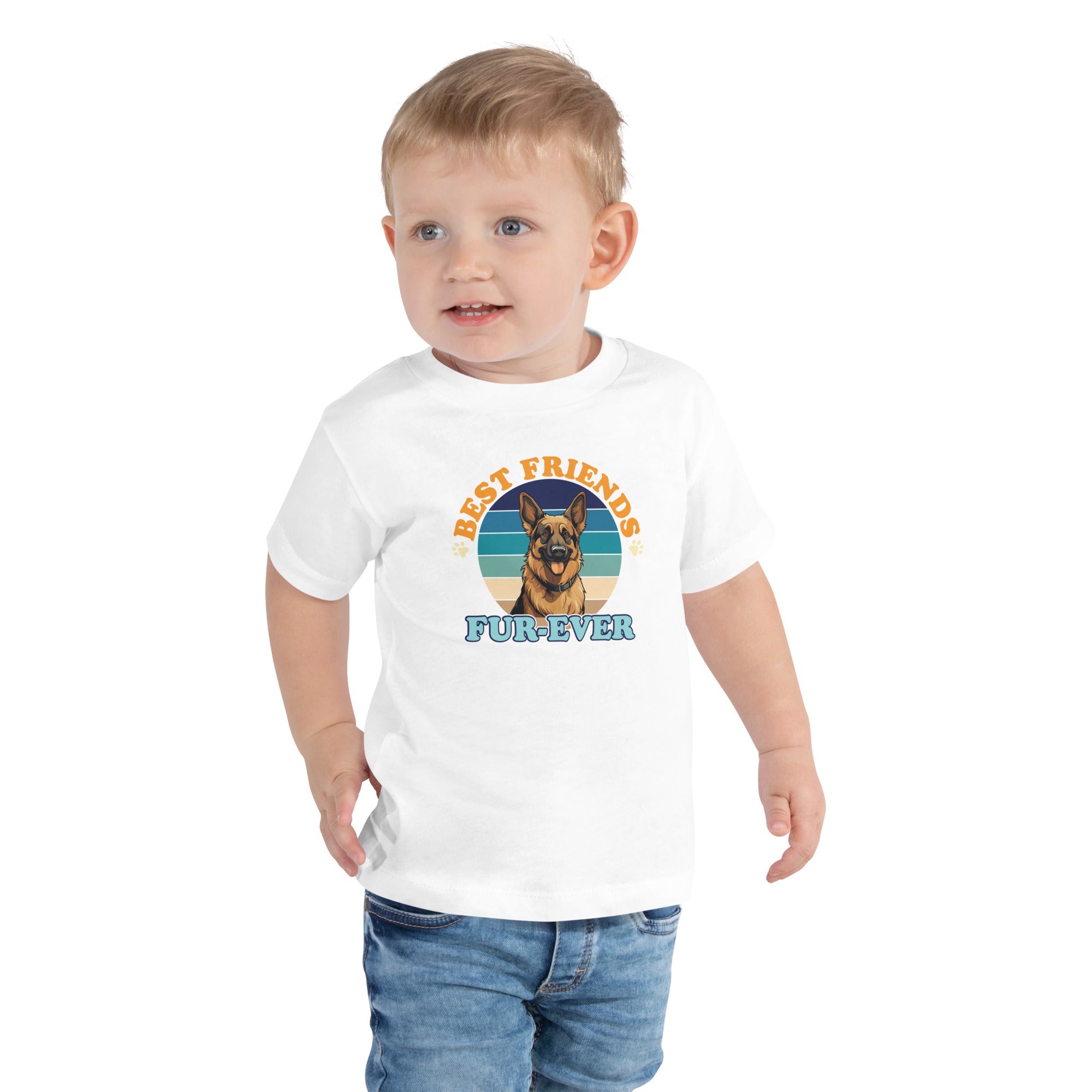 German Shepherd Fur Ever Toddler Short Sleeve Tee