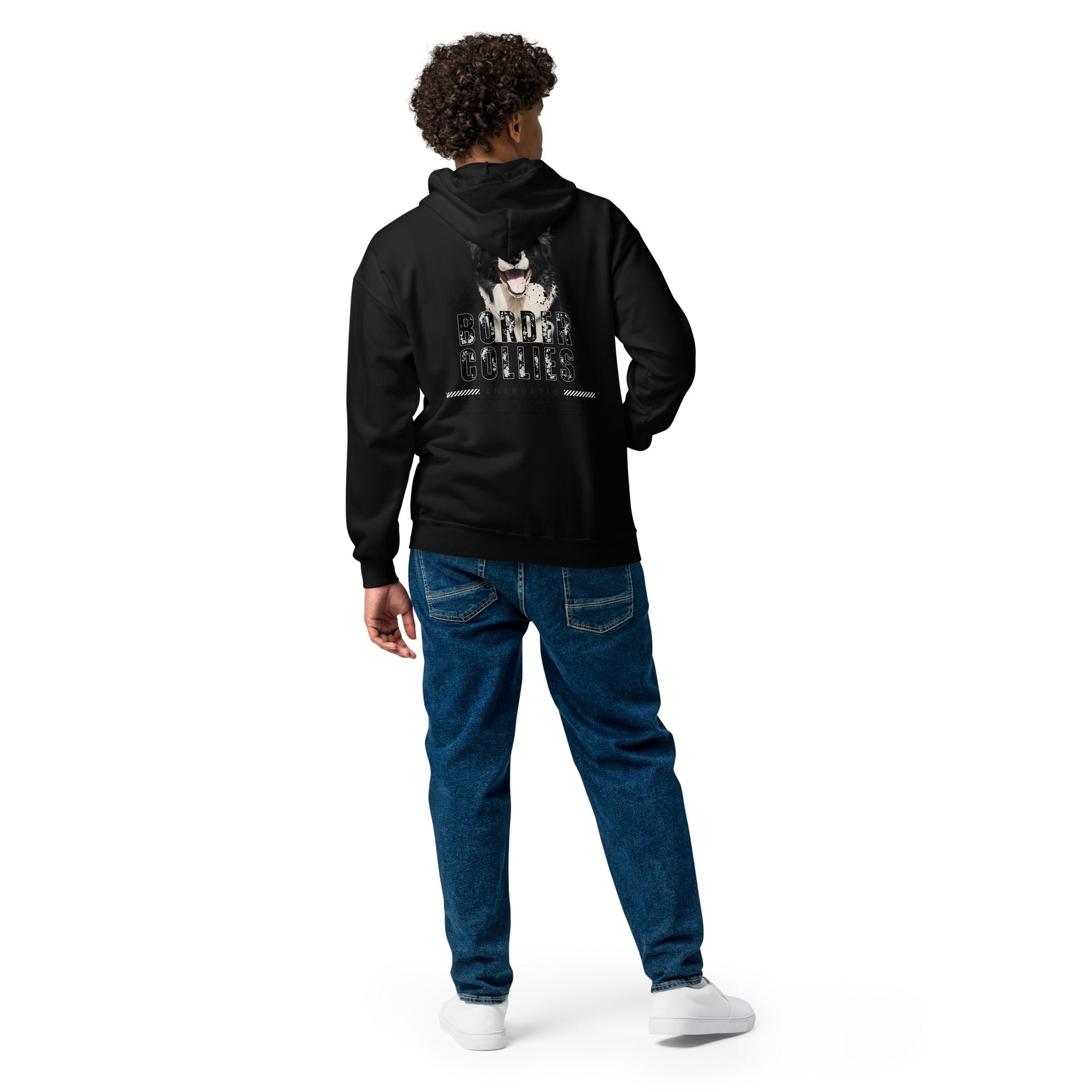 Border Collie Unisex heavy blend zip hoodie