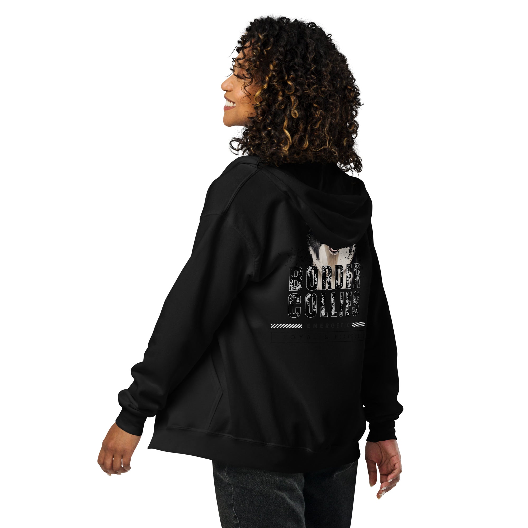 Border Collie Unisex heavy blend zip hoodie