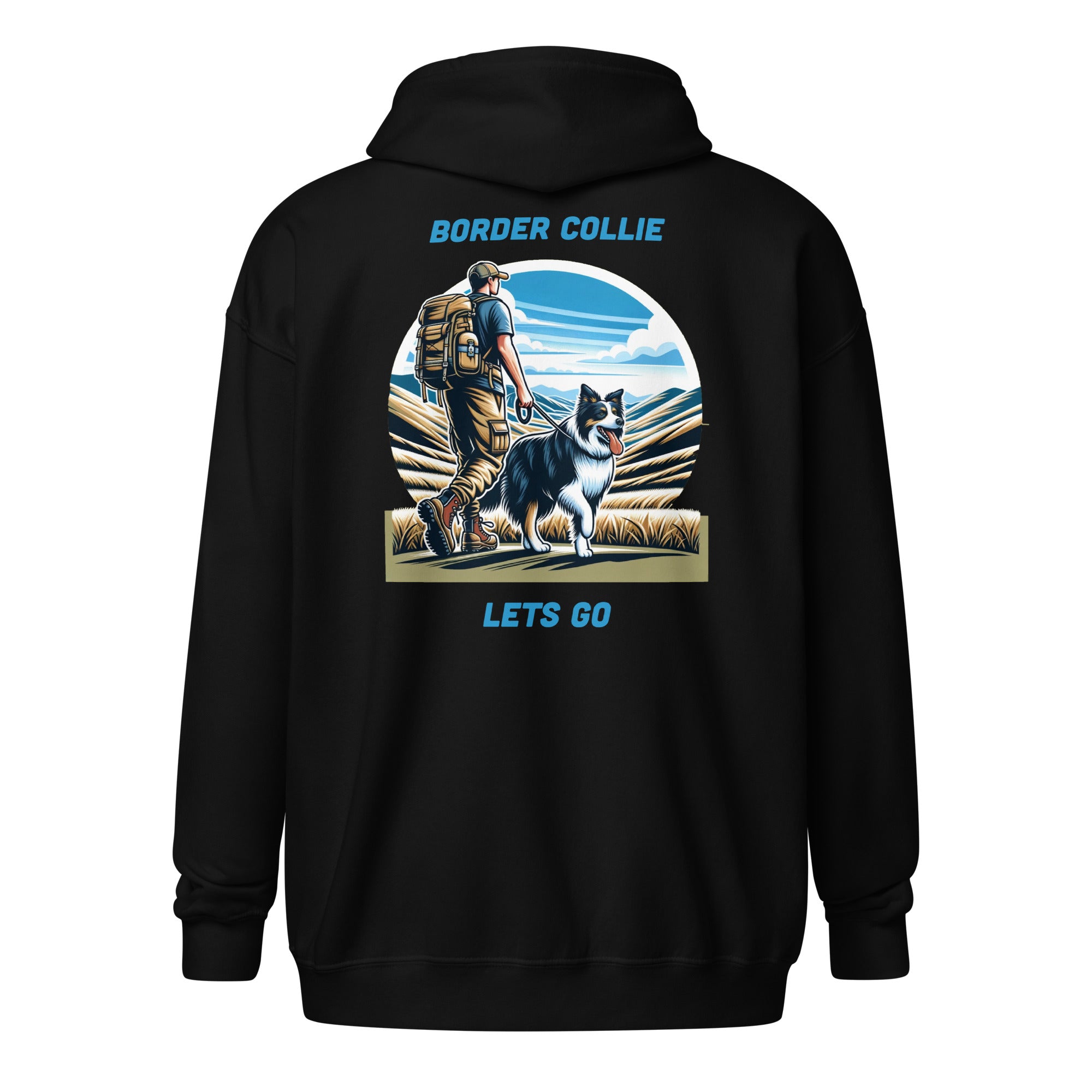 Border Collie Unisex heavy blend zip hoodie