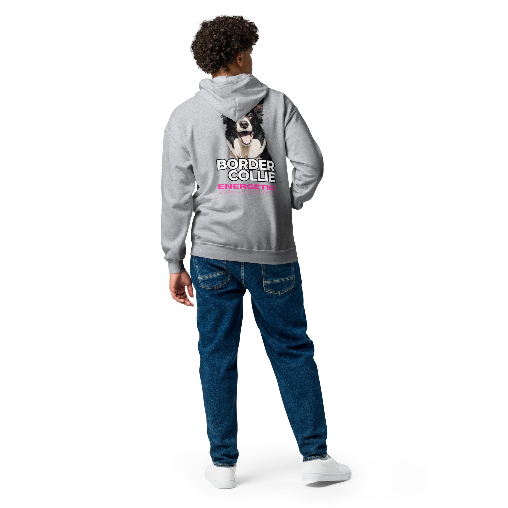 Border Collie Unisex heavy blend zip hoodie