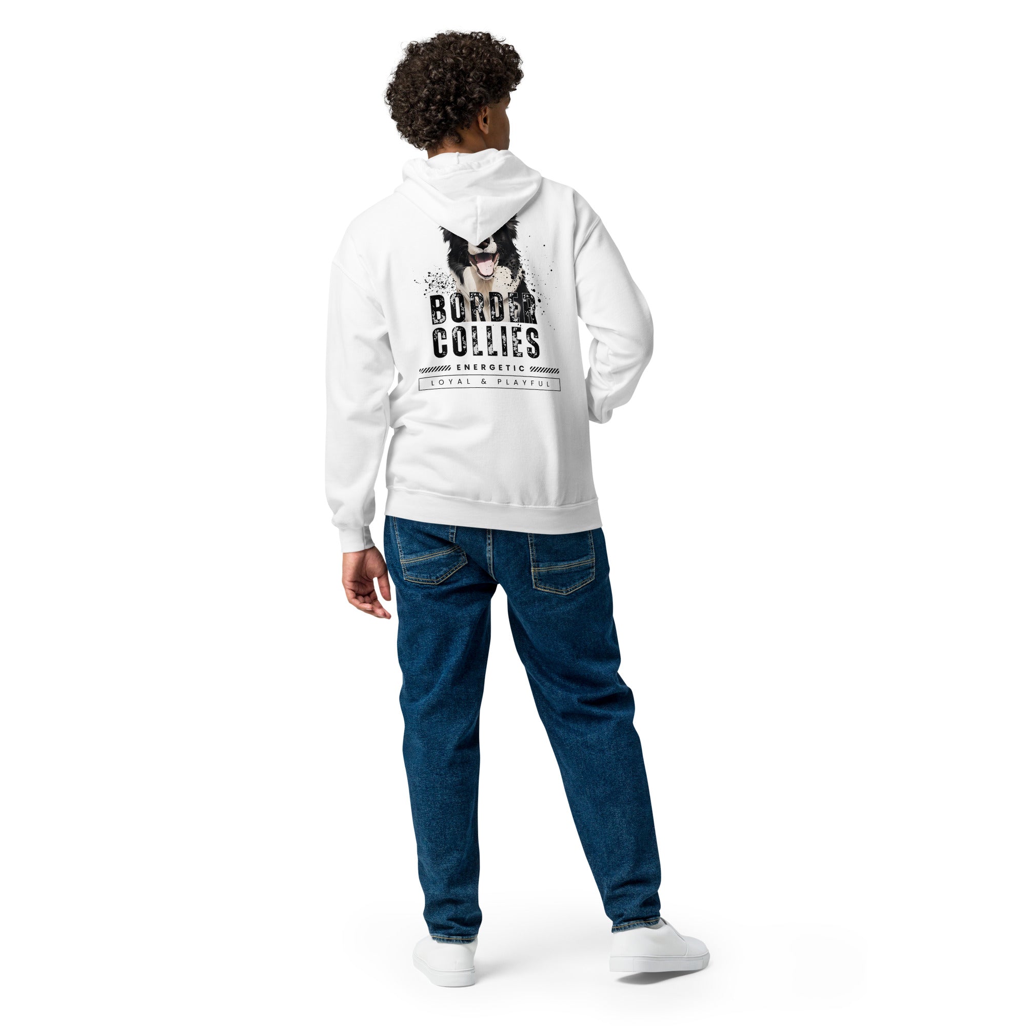 Border Collie Unisex heavy blend zip hoodie