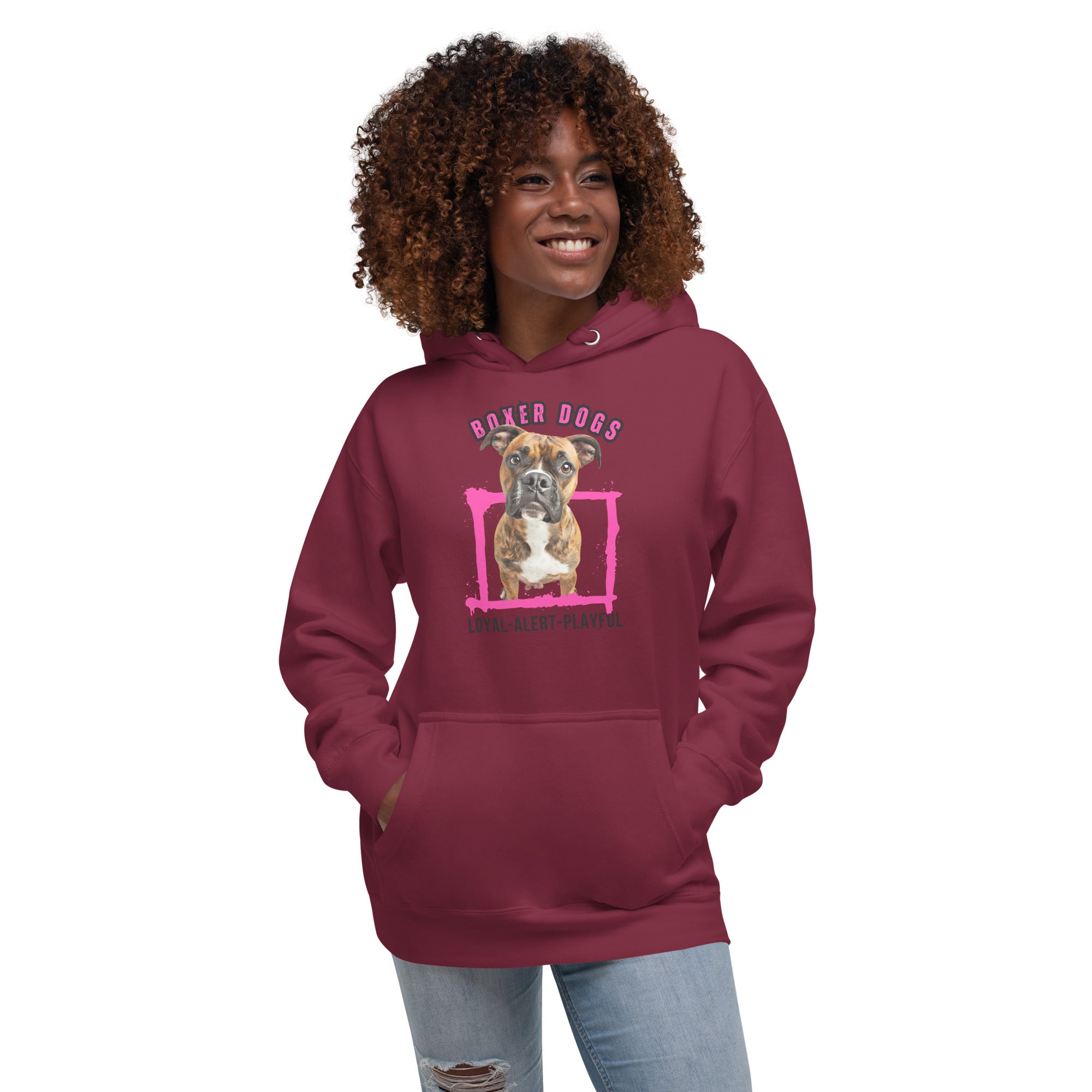 Boxer Dogs Unisex Hoodie