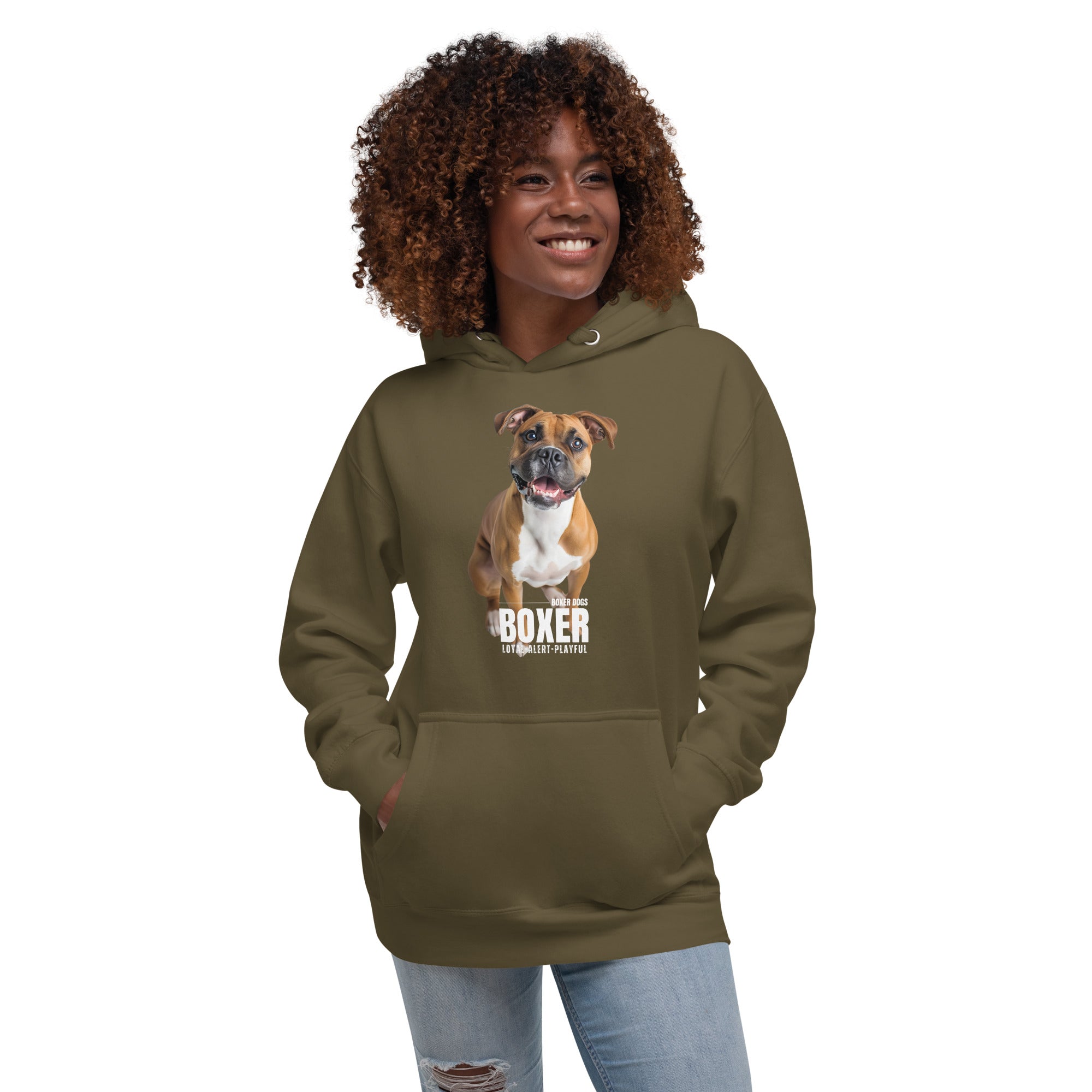 Boxer Dogs Unisex Hoodie