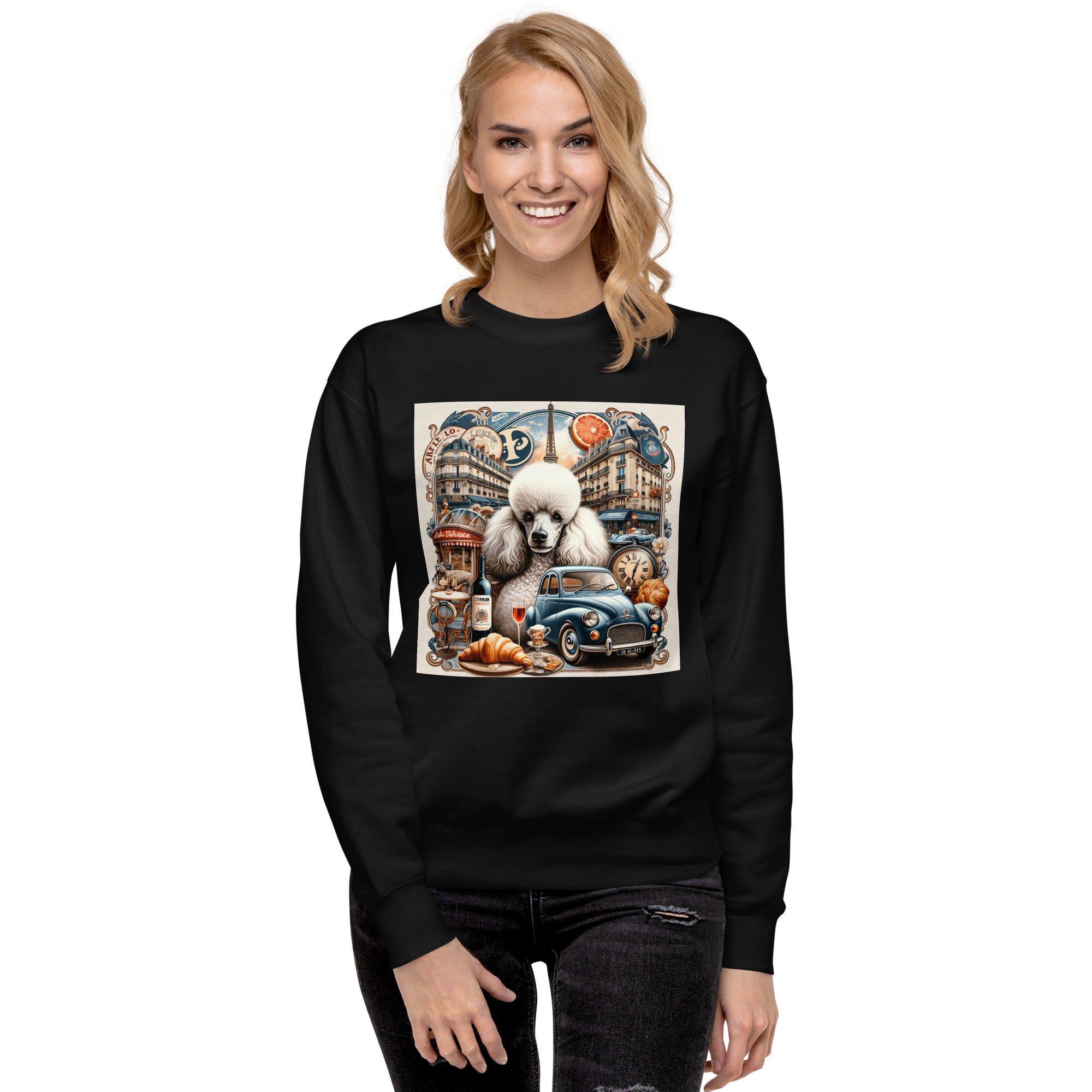 Poodle Unisex Premium Sweatshirt