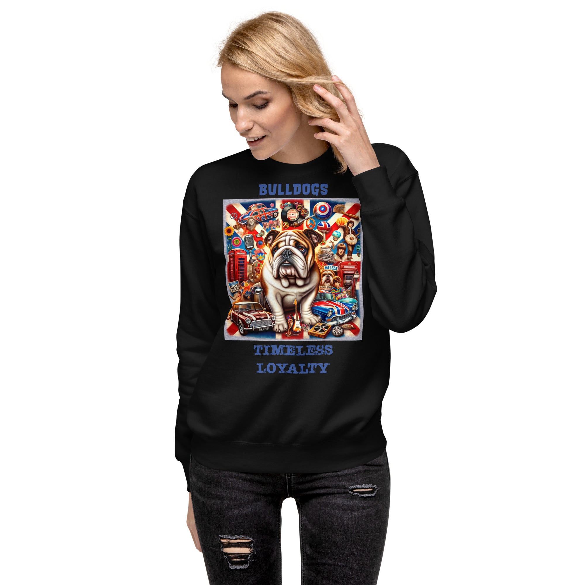 English Bulldog Unisex Premium Sweatshirt